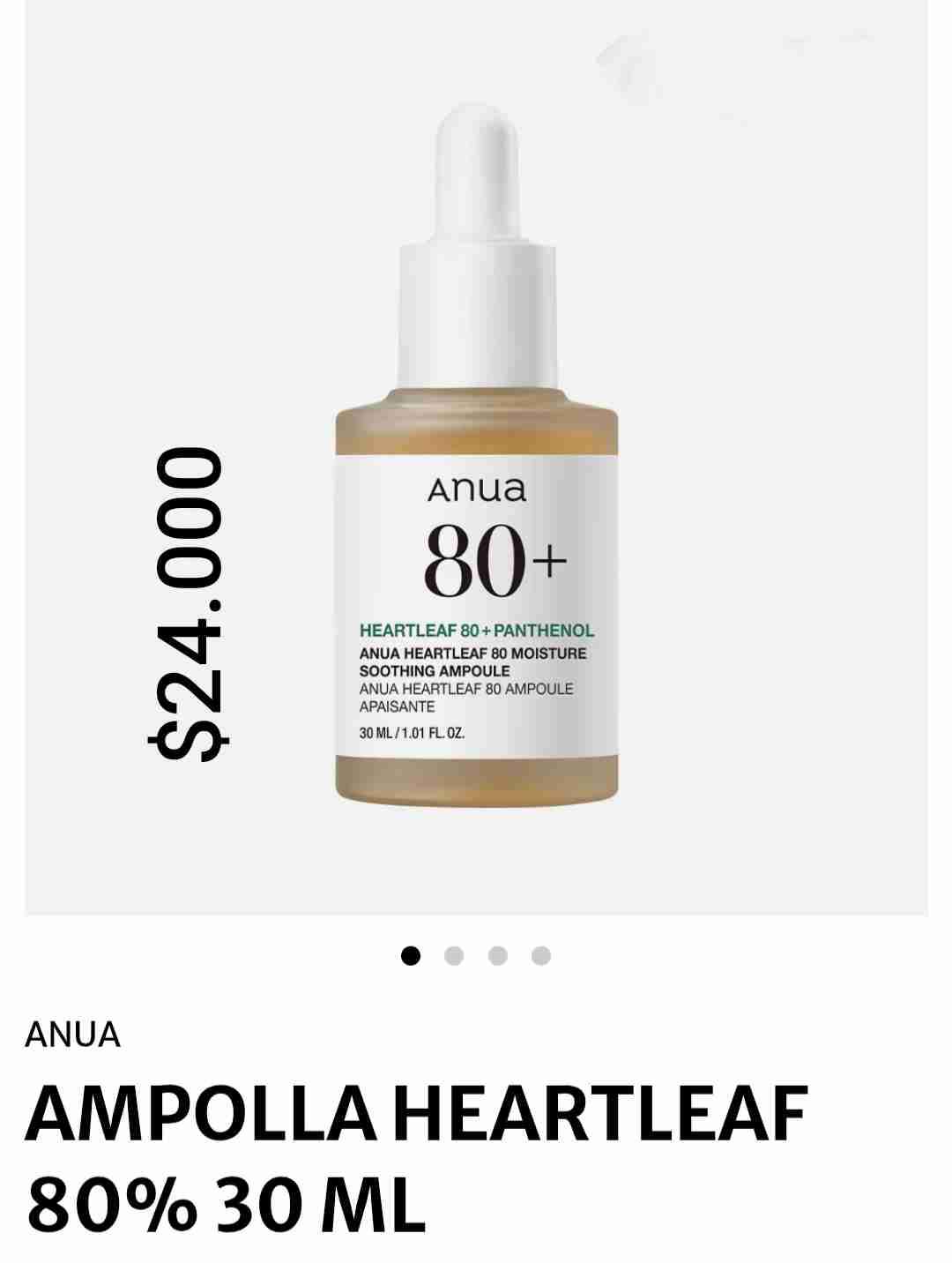 Ampolla Anua Heartleaf 80% 30ml - miniatura 1