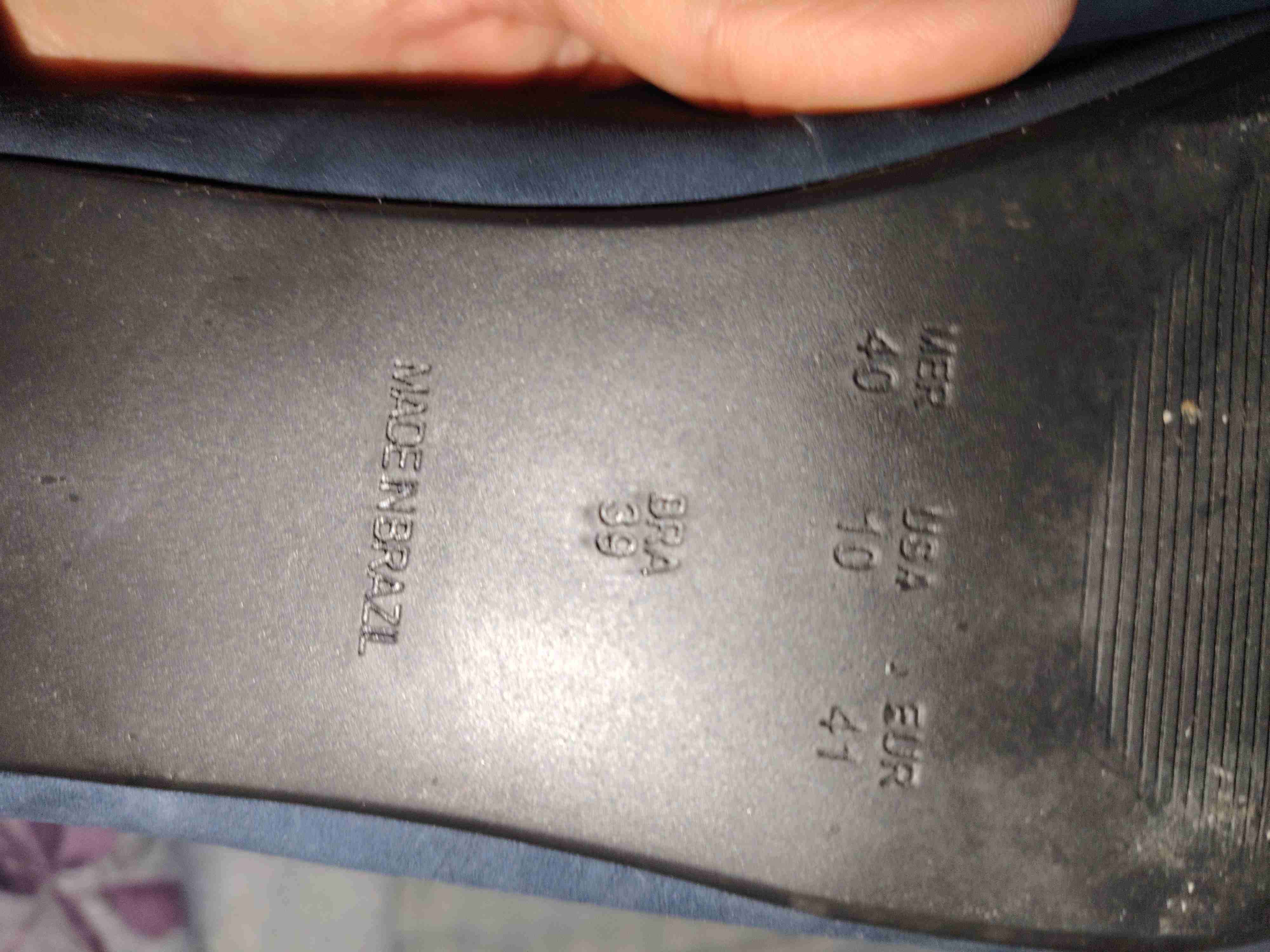 Zapatos planos azul con detalle dorado - miniatura 3