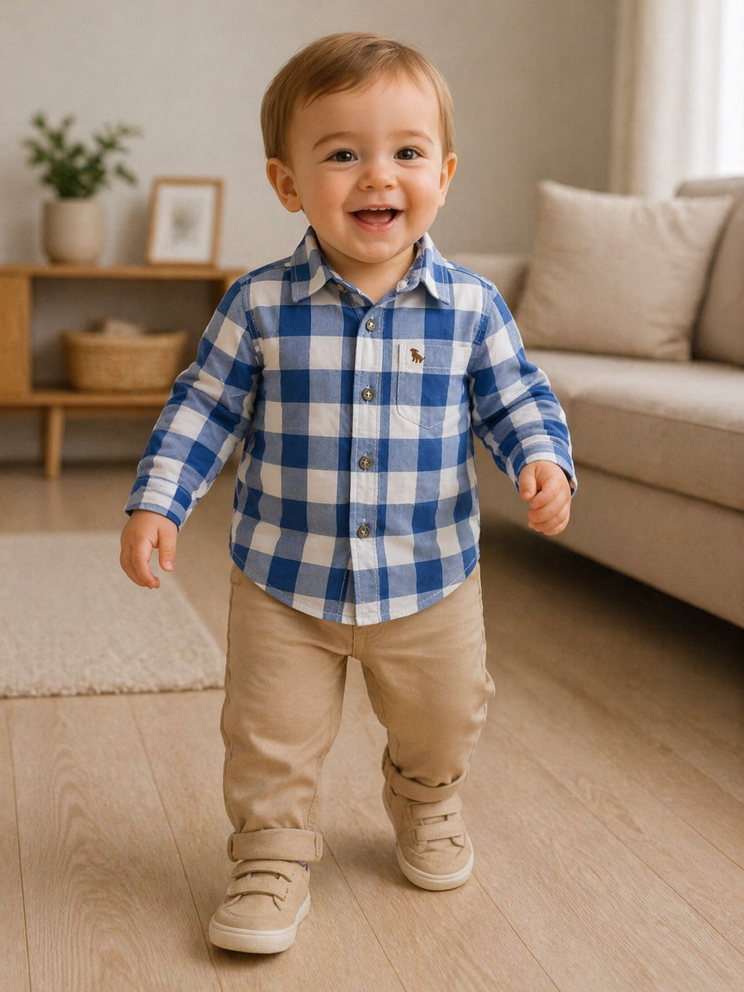 Camisa a cuadros para niño - miniatura 3