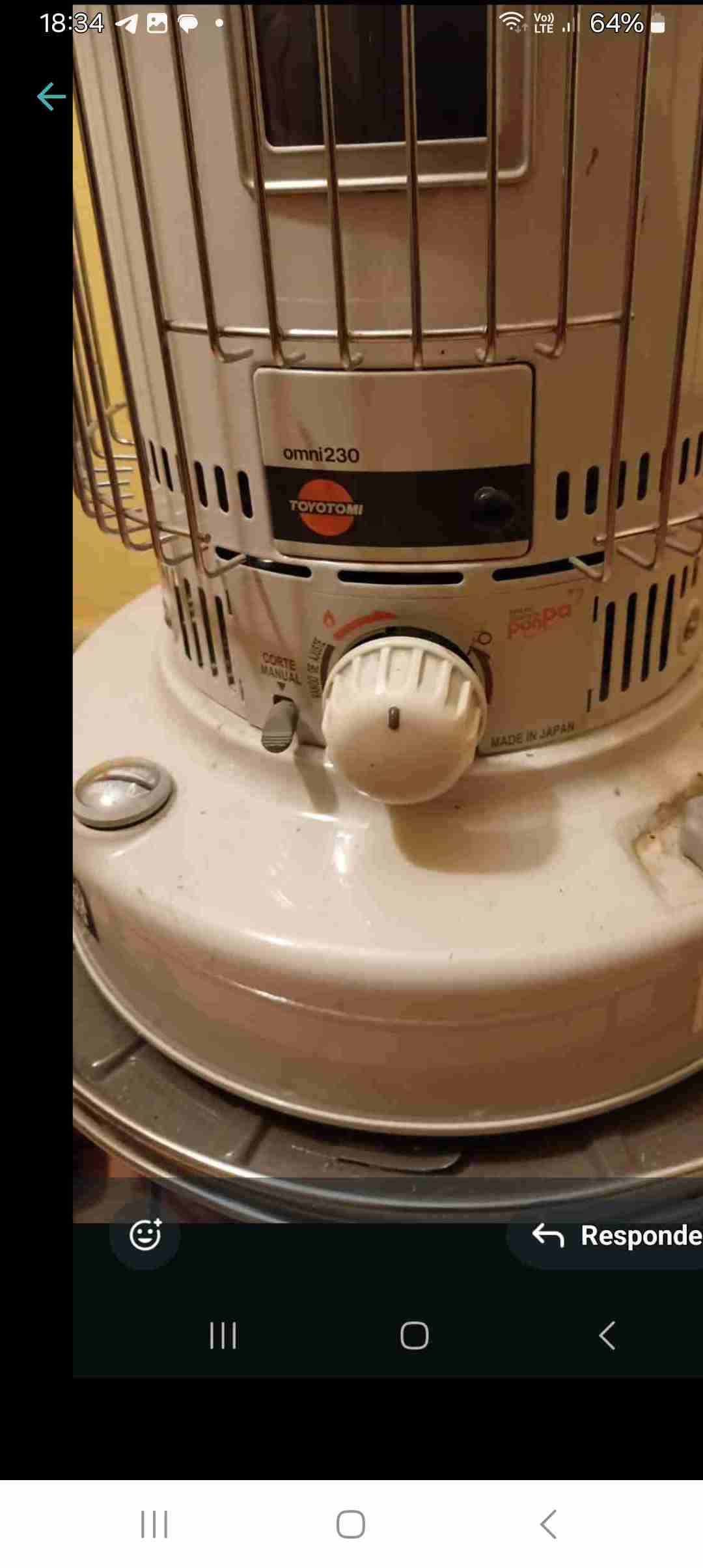 Estufa Toyotomi Omni230 - miniatura 1