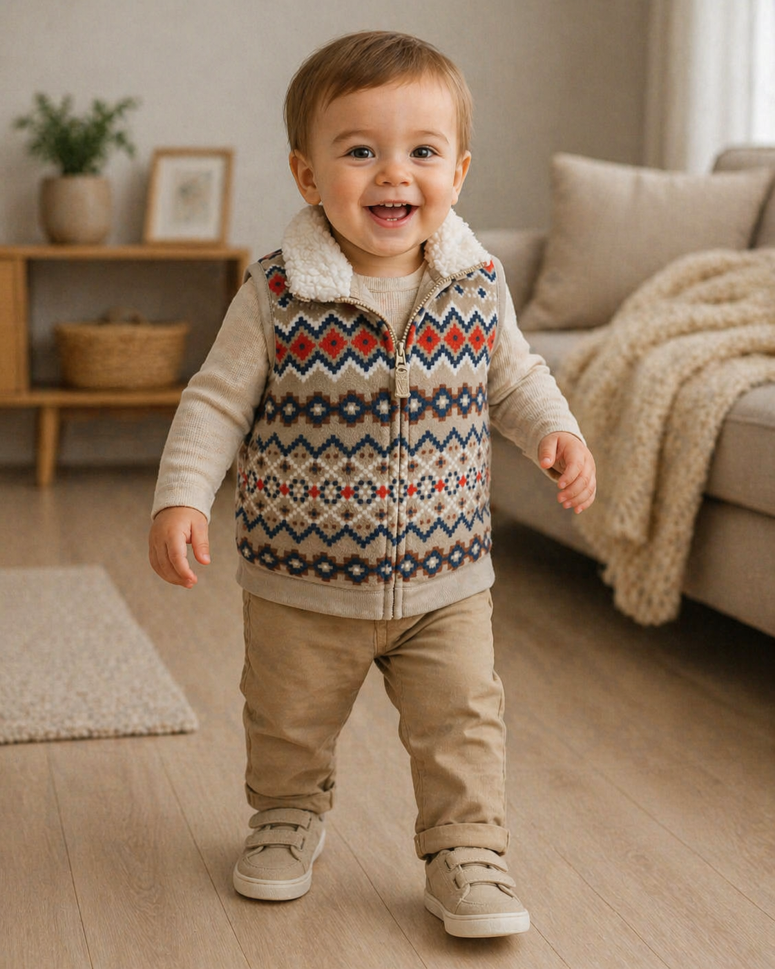 Chaleco sin mangas polar infantil - miniatura 3