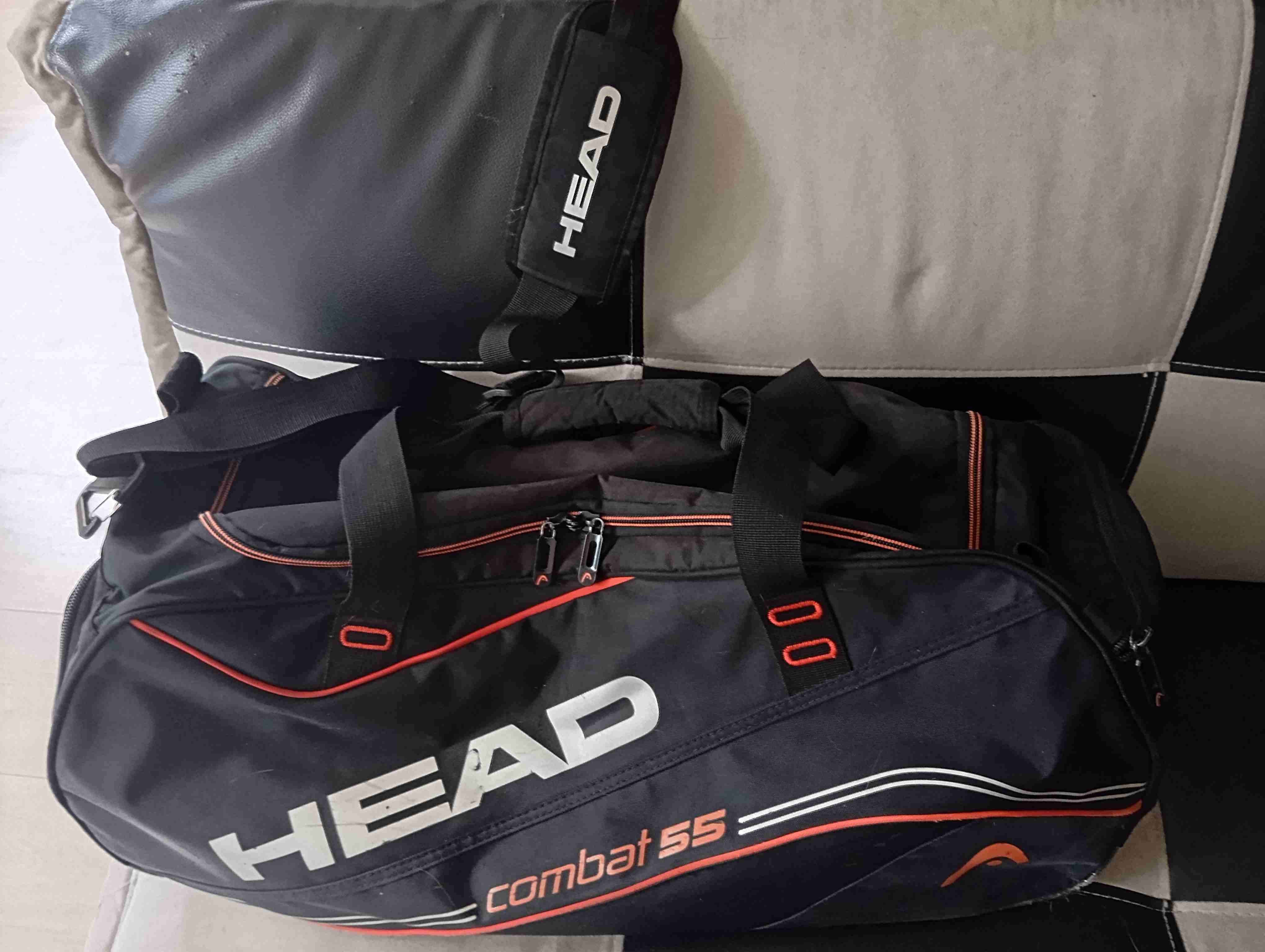 Bolso Deportivo Negro/Rojo marca HEAD 55 Combat - miniatura 4