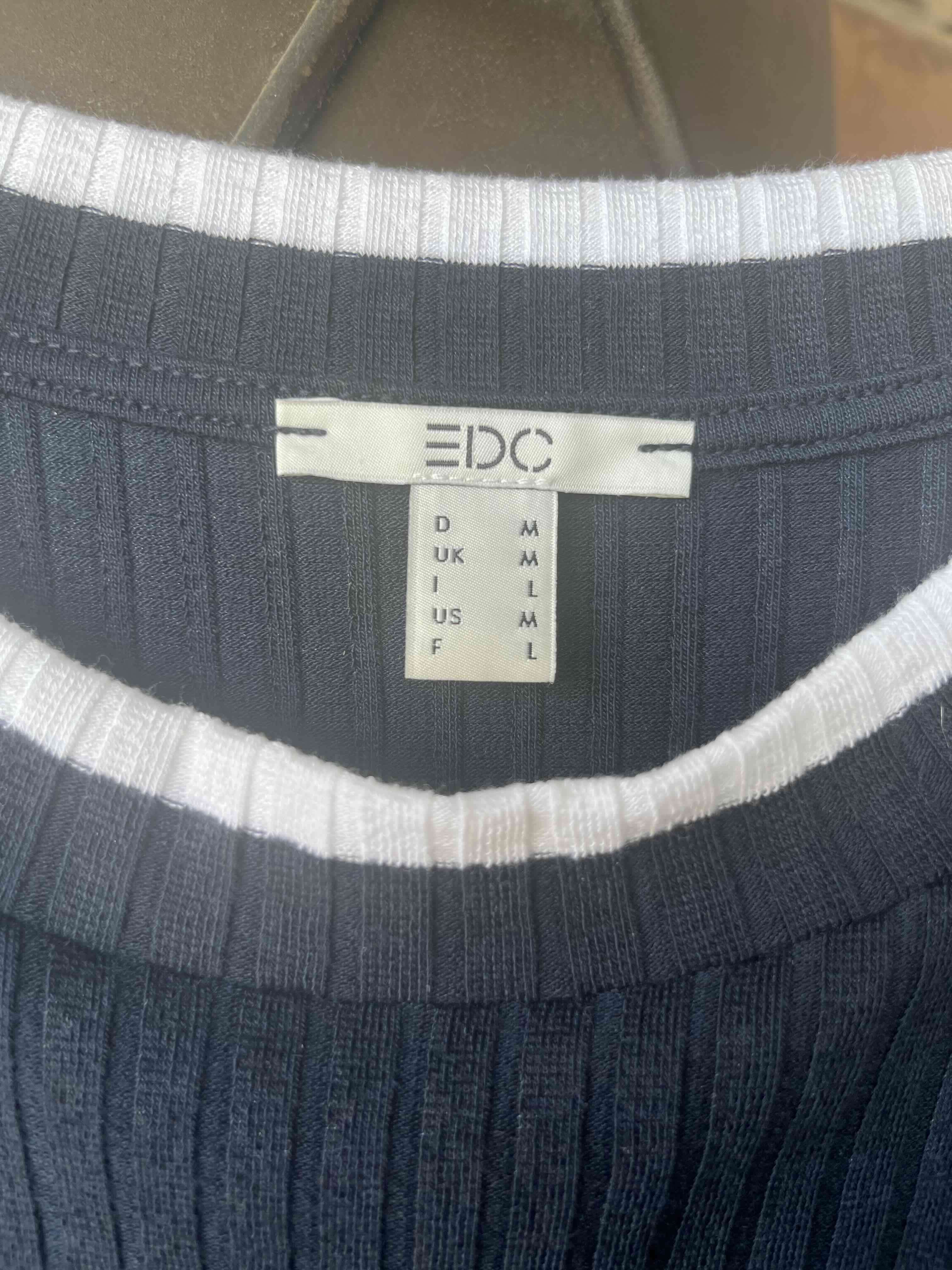 Vestido lanilla rayado azul y rosa - miniatura 3