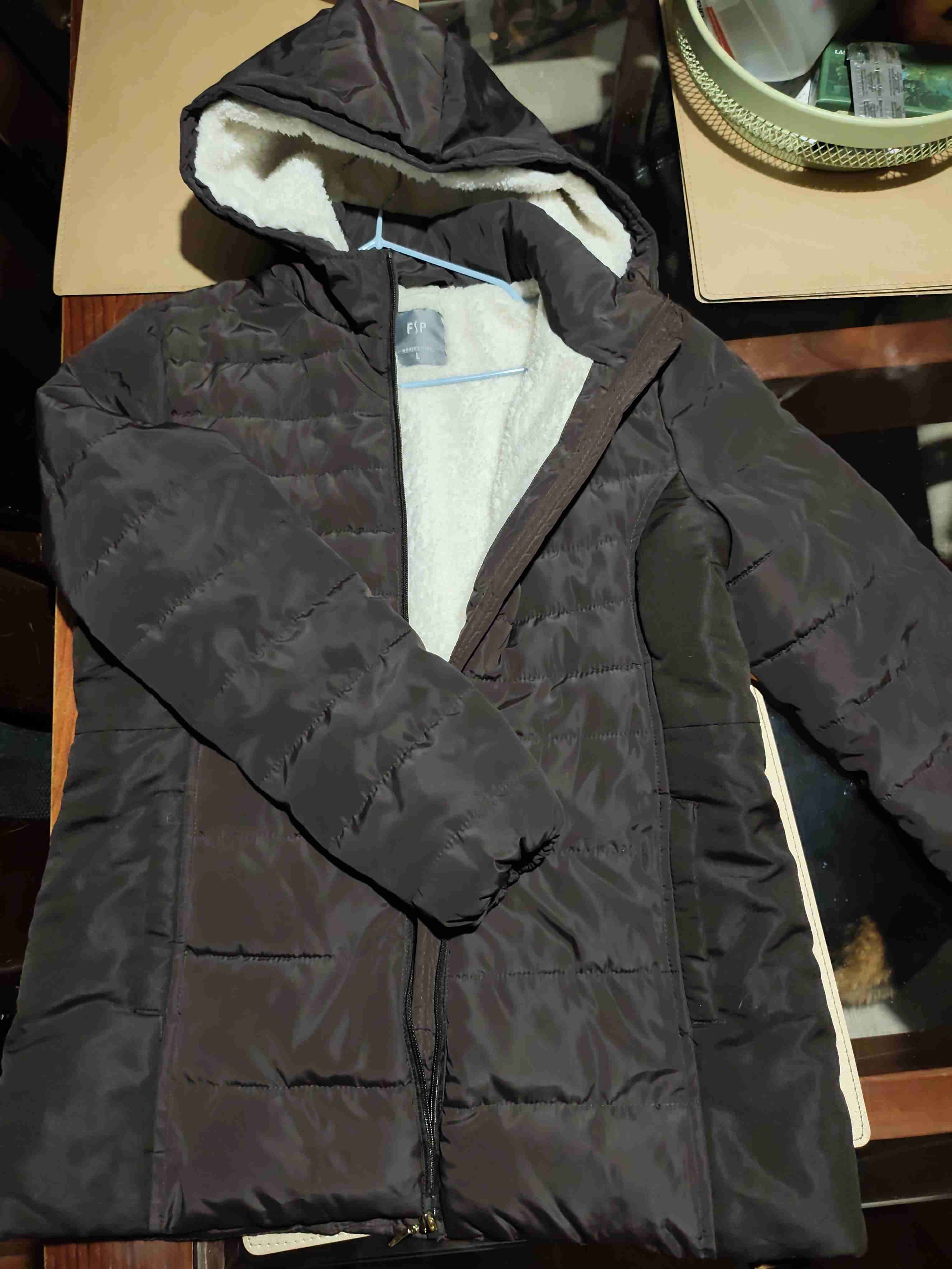 Chaqueta Puffer con Interior tipo sherpa - Mujer - miniatura 1