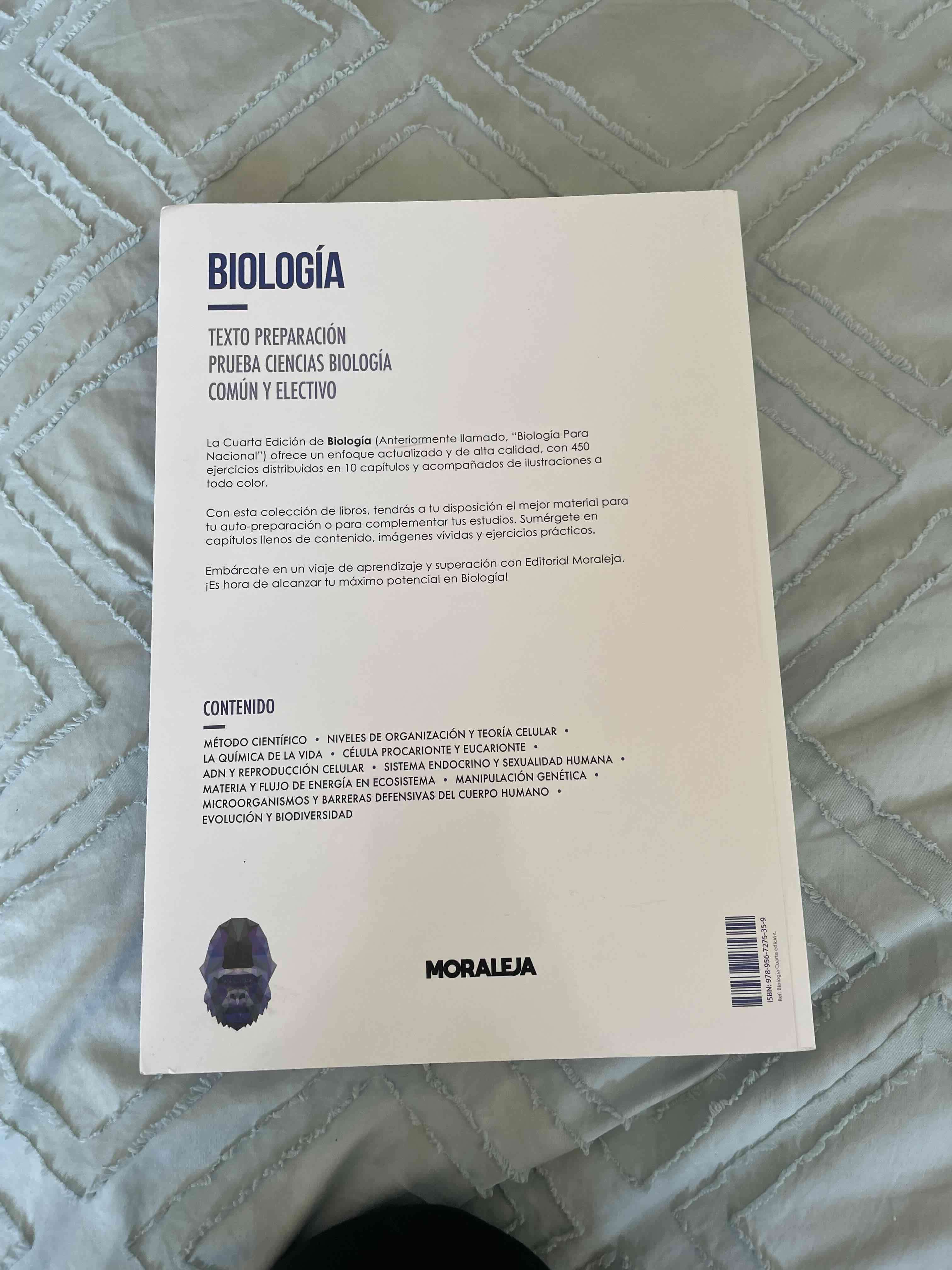 Texto Biología PAES Moraleja Cuarta Edición - miniatura 2