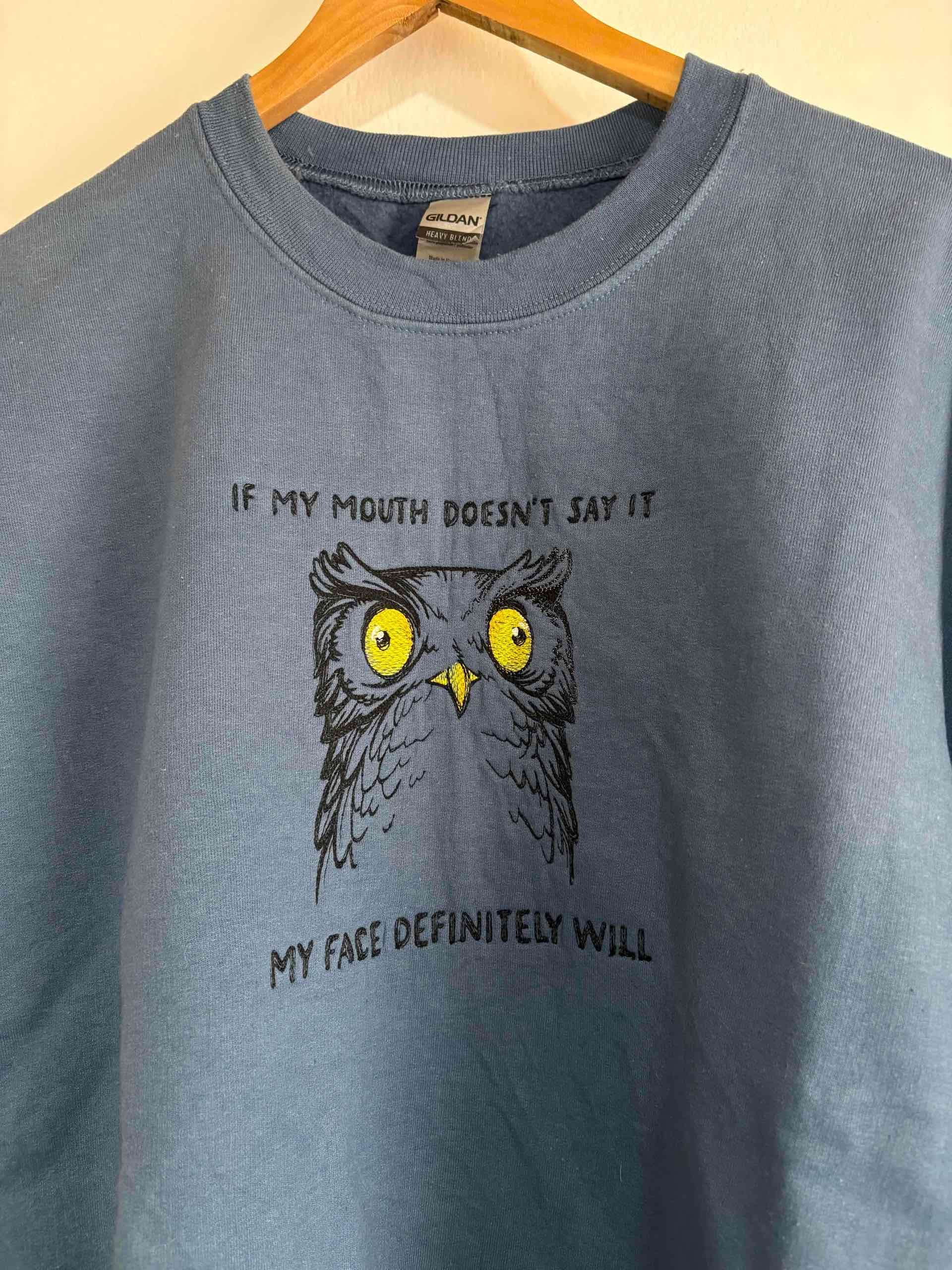 Polerón azul con diseño de búho - miniatura 2