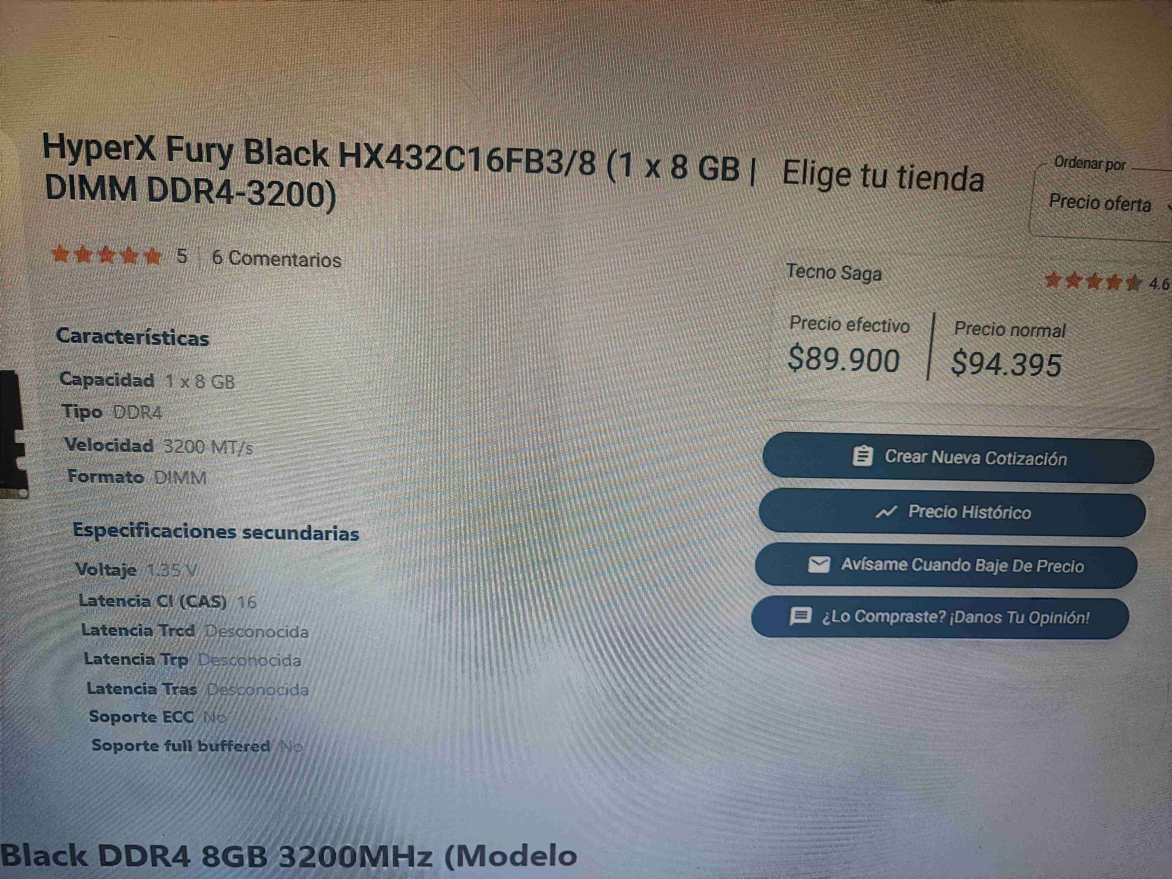 Memoria RAM HyperX 8GB C/U - miniatura 3