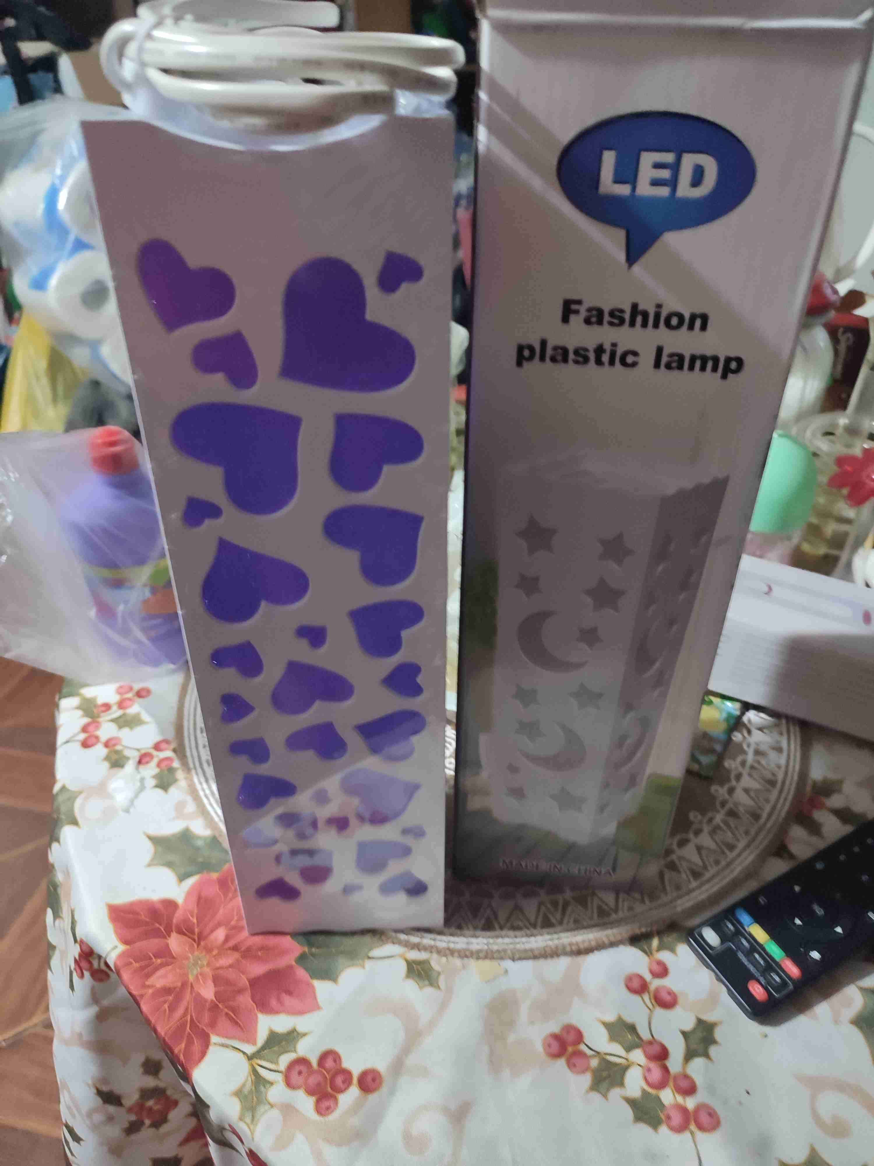 Lámpara plástica LED decorativa - miniatura 4