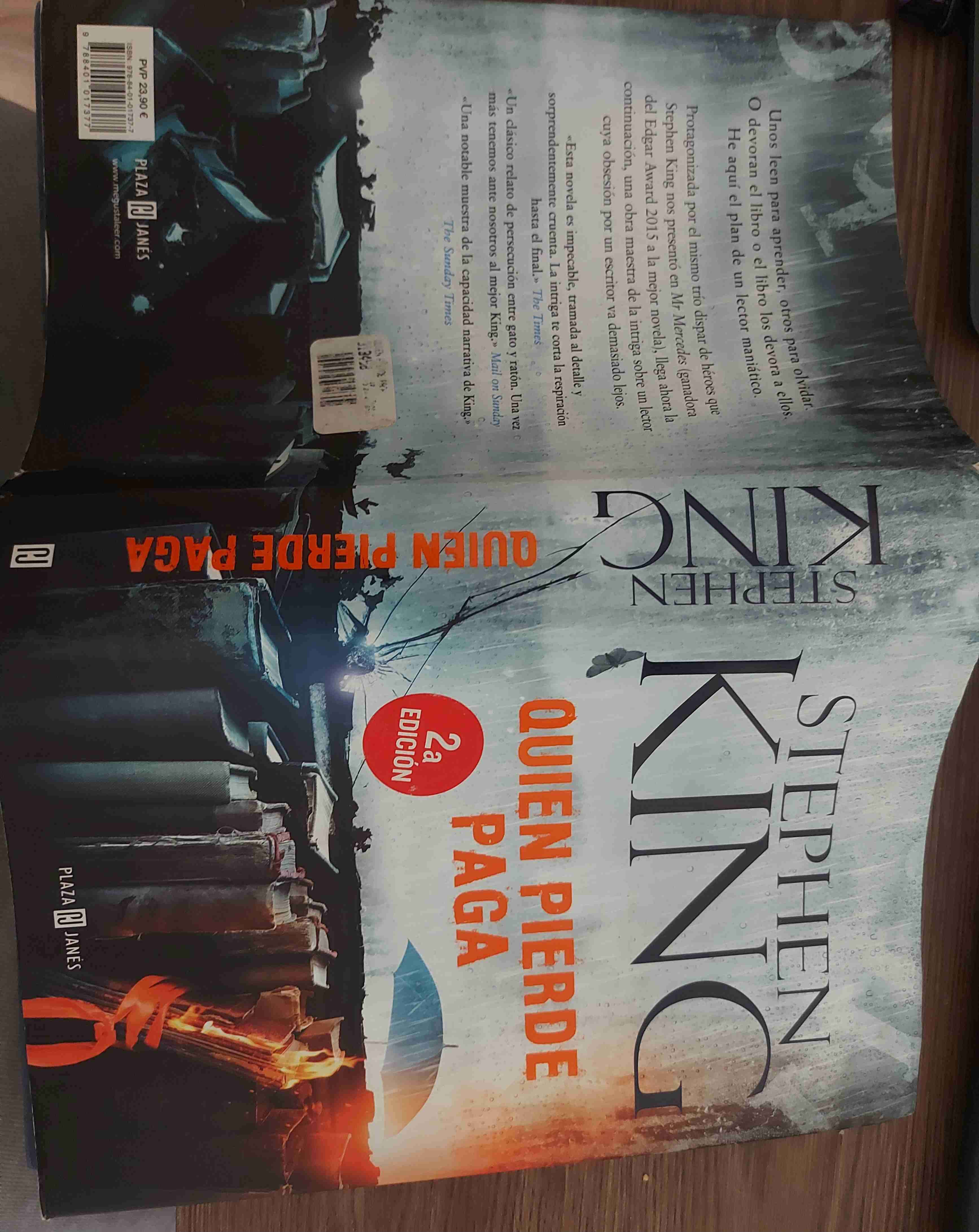 Libro 'Quien pierde paga' Stephen King - miniatura 4