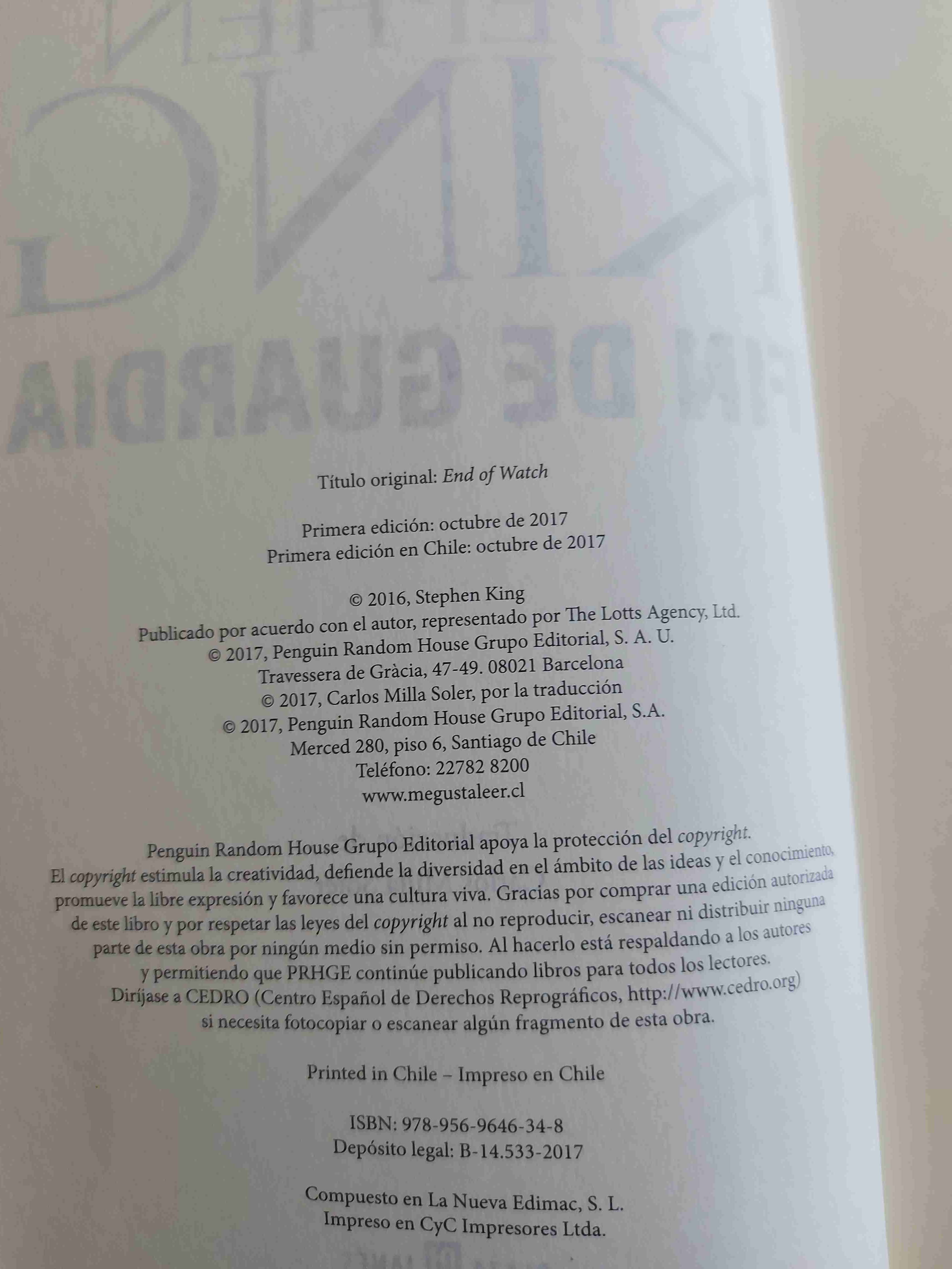 Libro 'Fin de Guardia' de Stephen King - miniatura 3