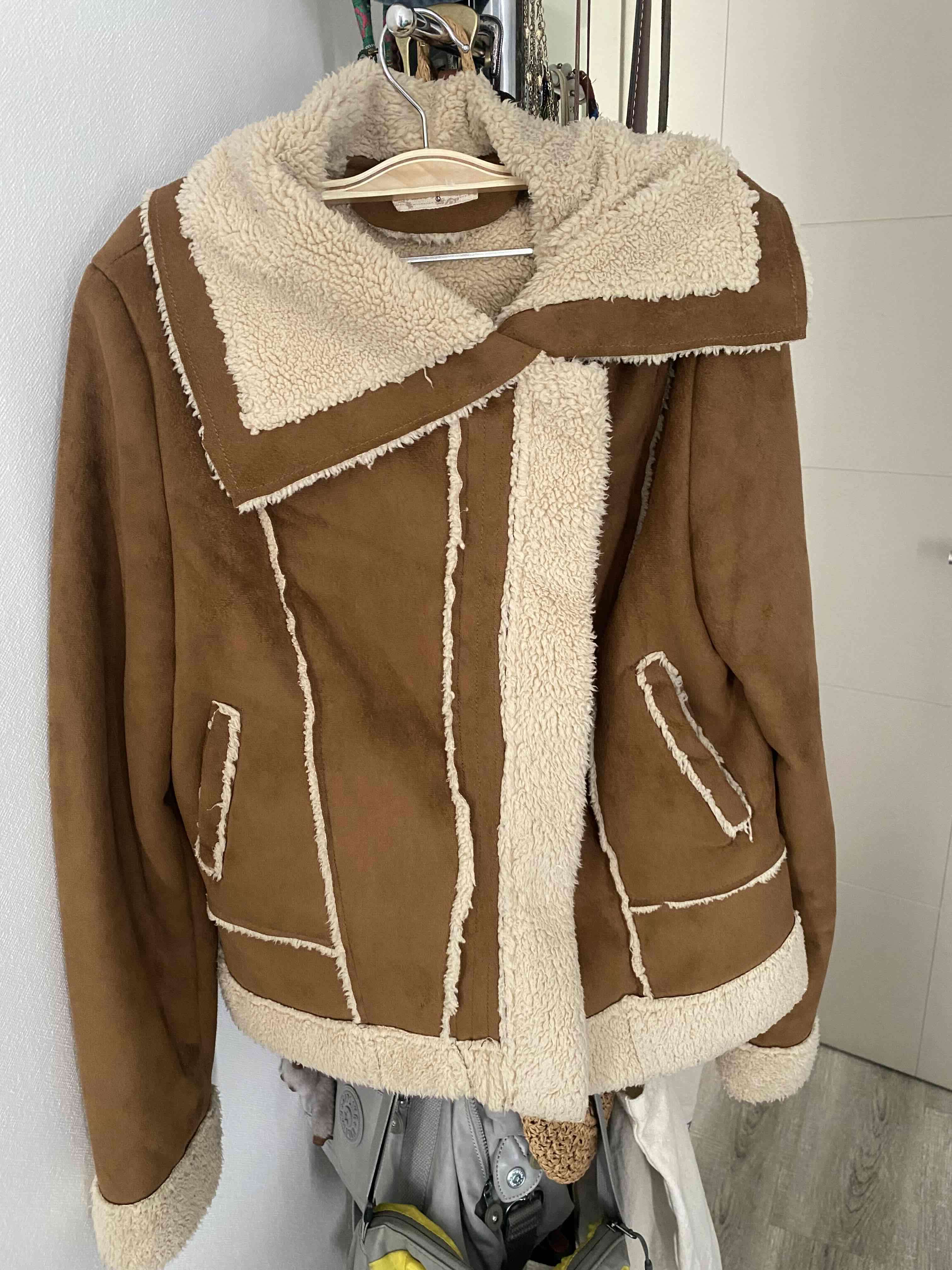 Chaqueta Aviadora Tela Gamuzada Talla L - miniatura 5