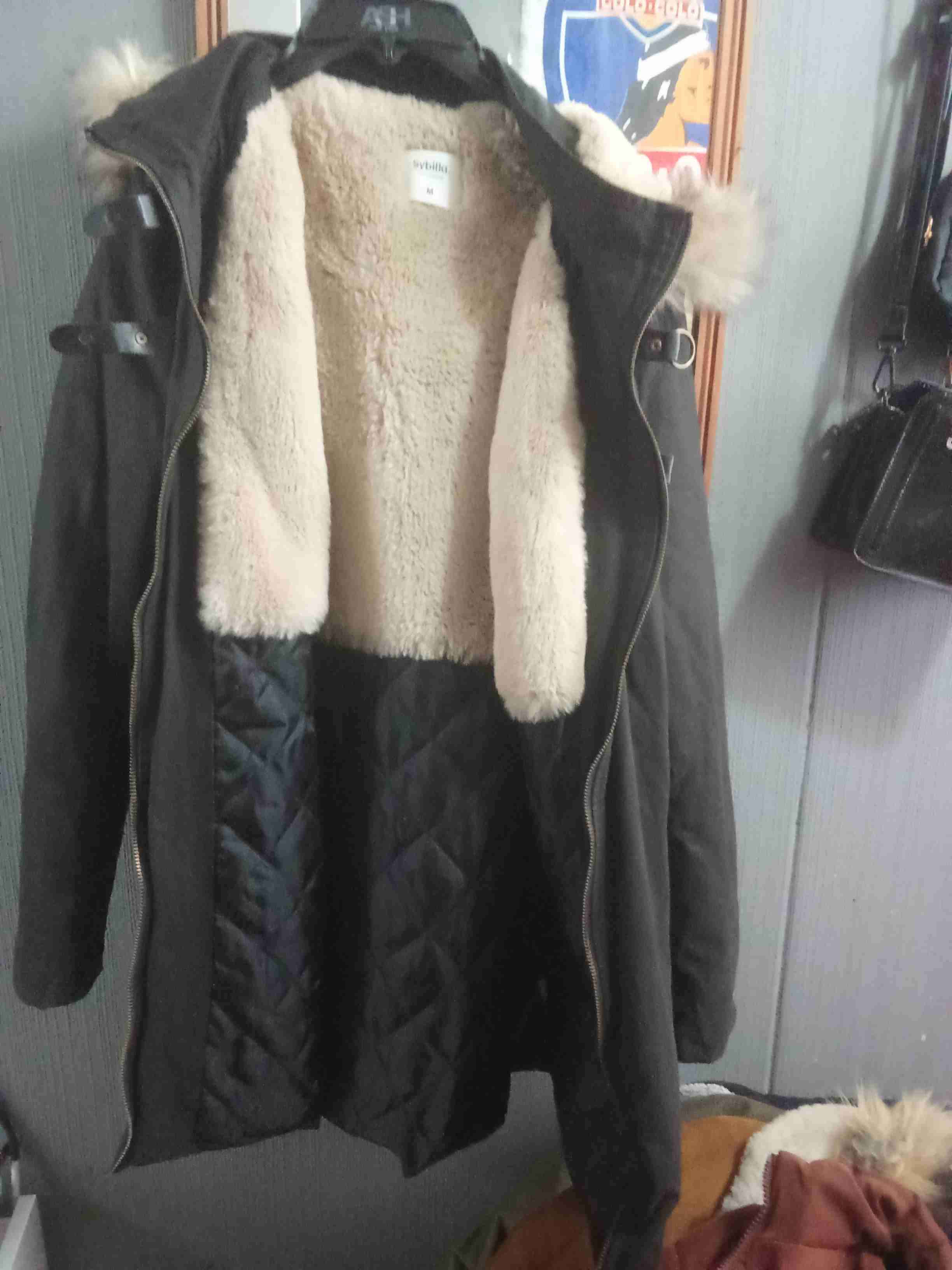 Chaqueta marrón con forro de lana - miniatura 3