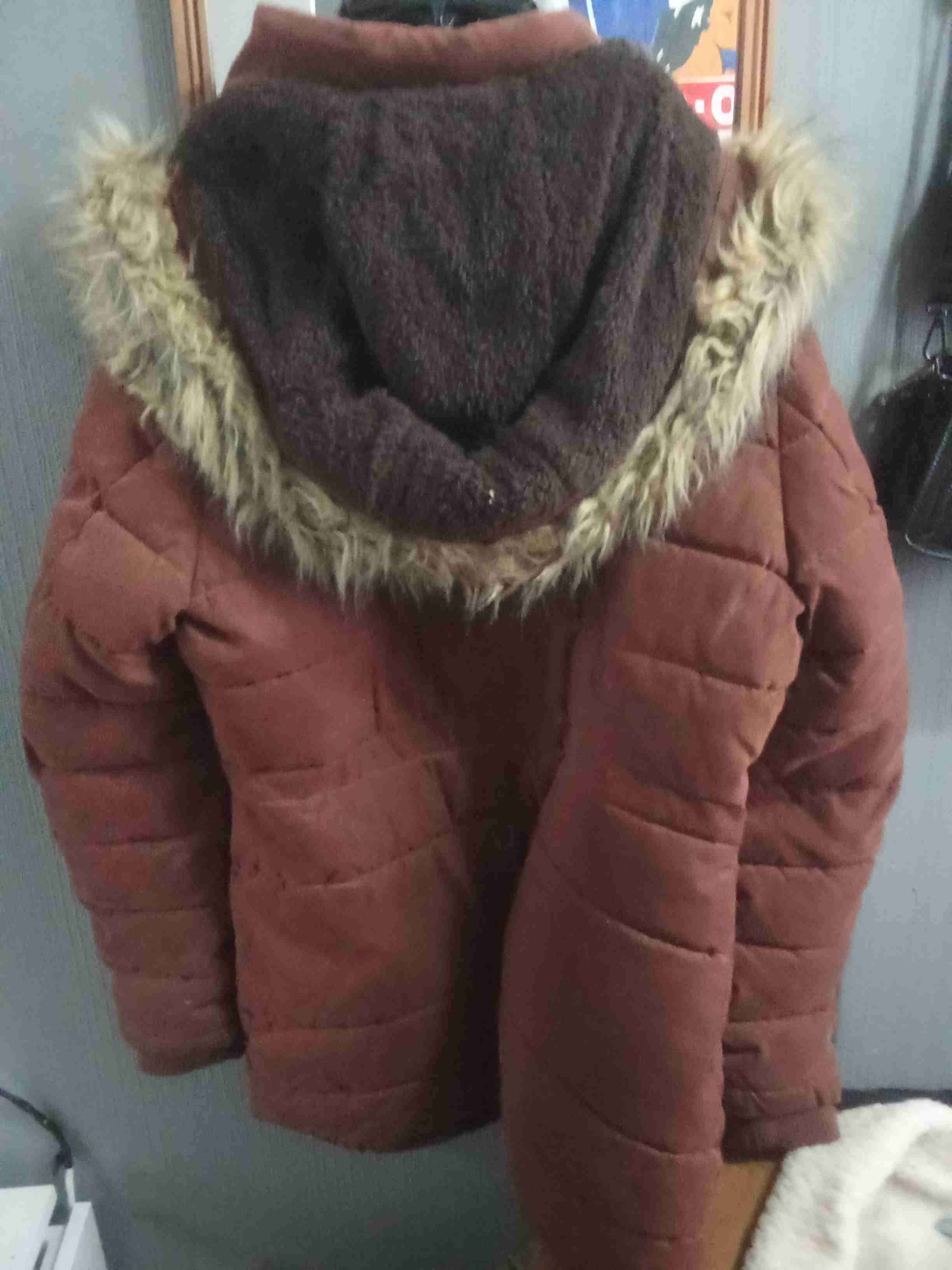 Chaqueta marrón con forro de lana - miniatura 6