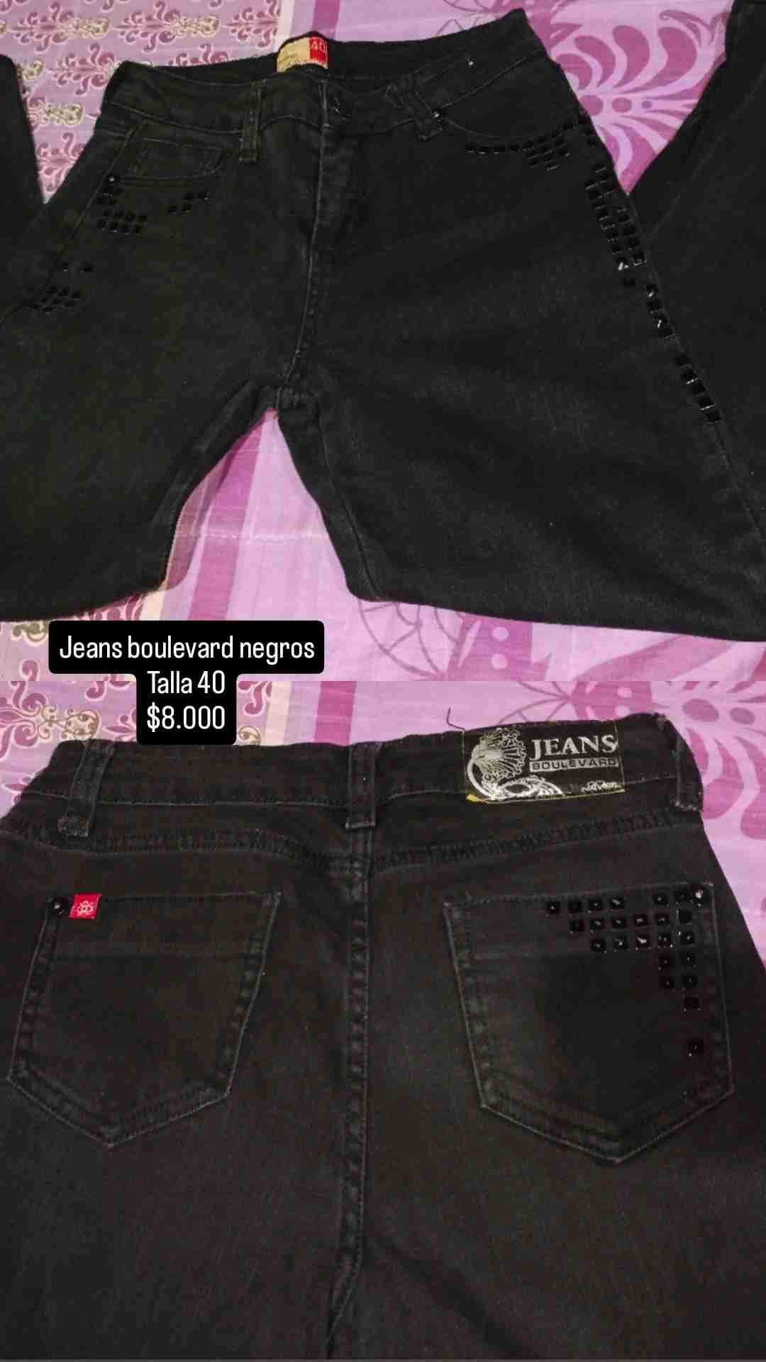 Jeans negro boulevard talla 40