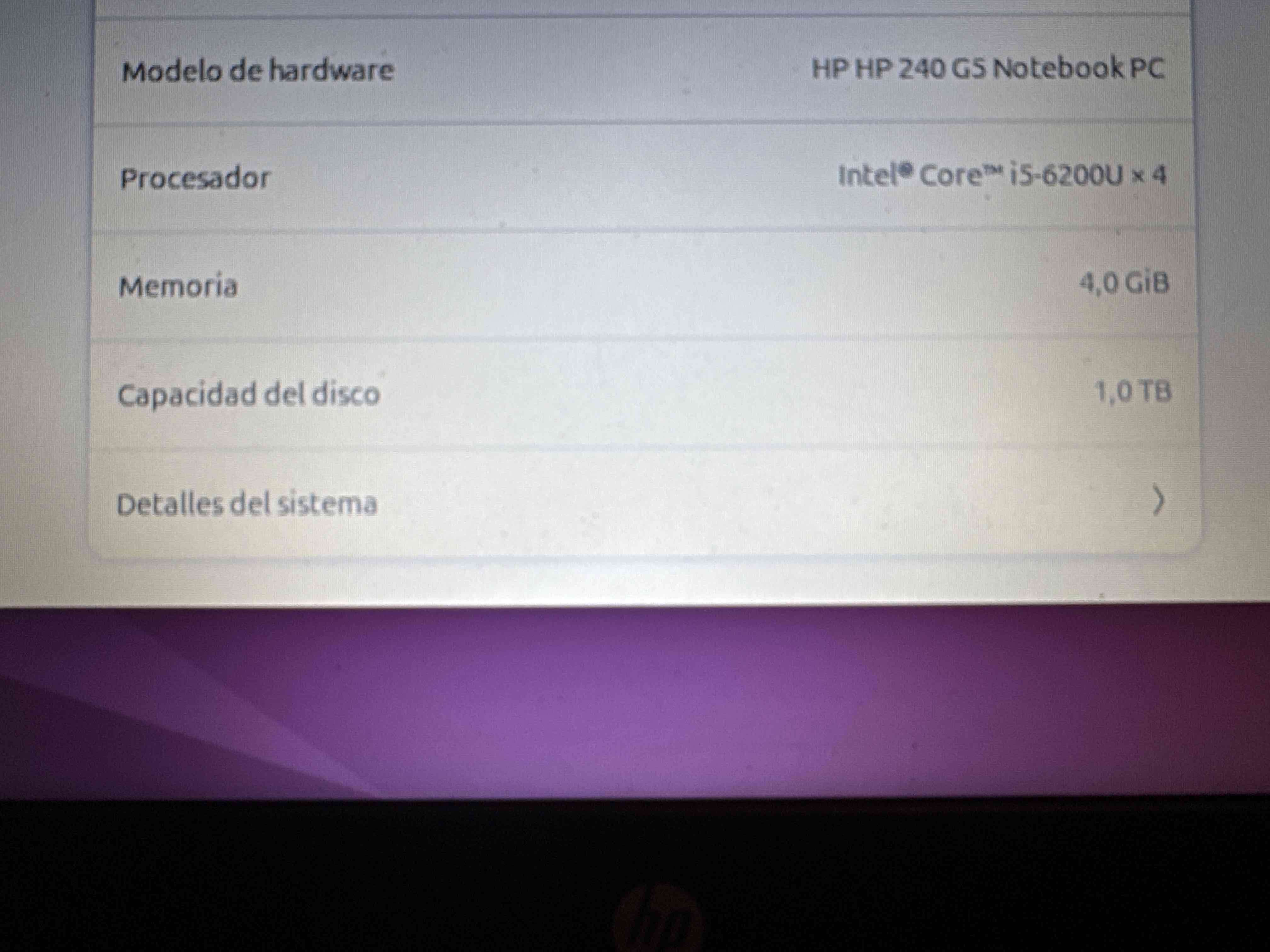 Notebook HP pantalla 15 pulgadas modelo HP240g5 - miniatura 4