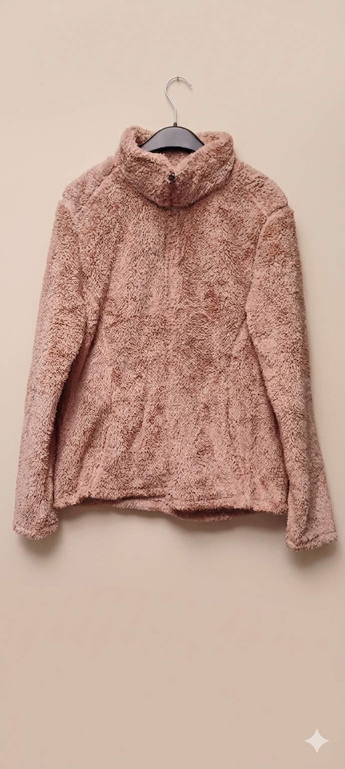 Chaqueta de peluche beige