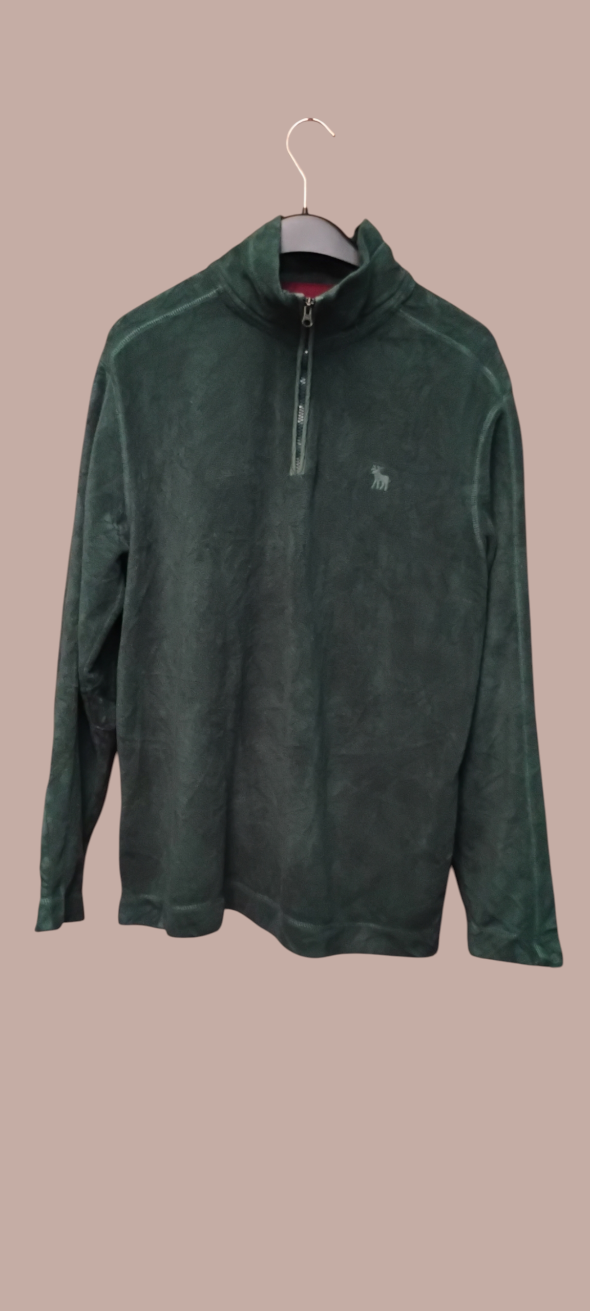 Suéter verde con cierre