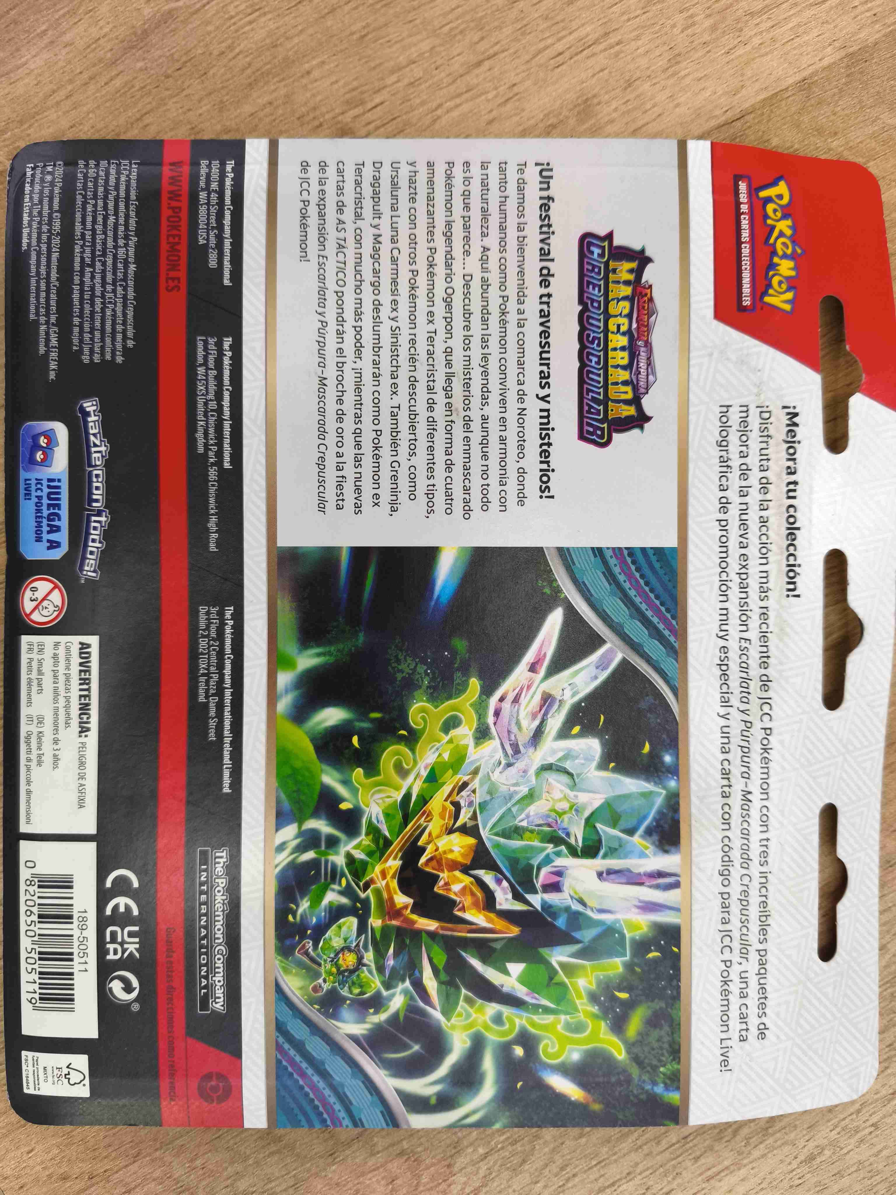 Pack de cartas Pokémon Mascarada Crepuscular - miniatura 2
