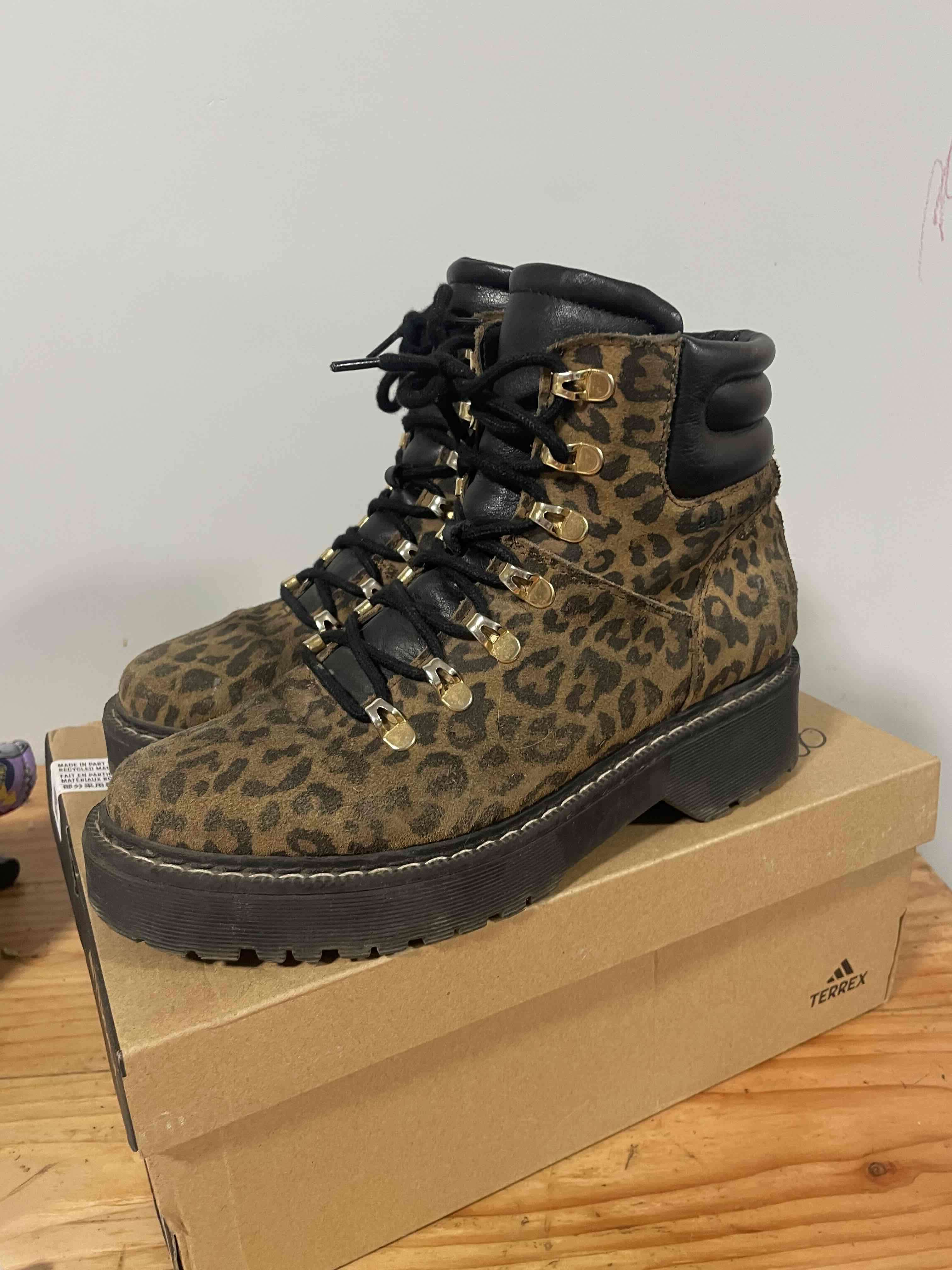 Botines de leopardo con plataforma - miniatura 1