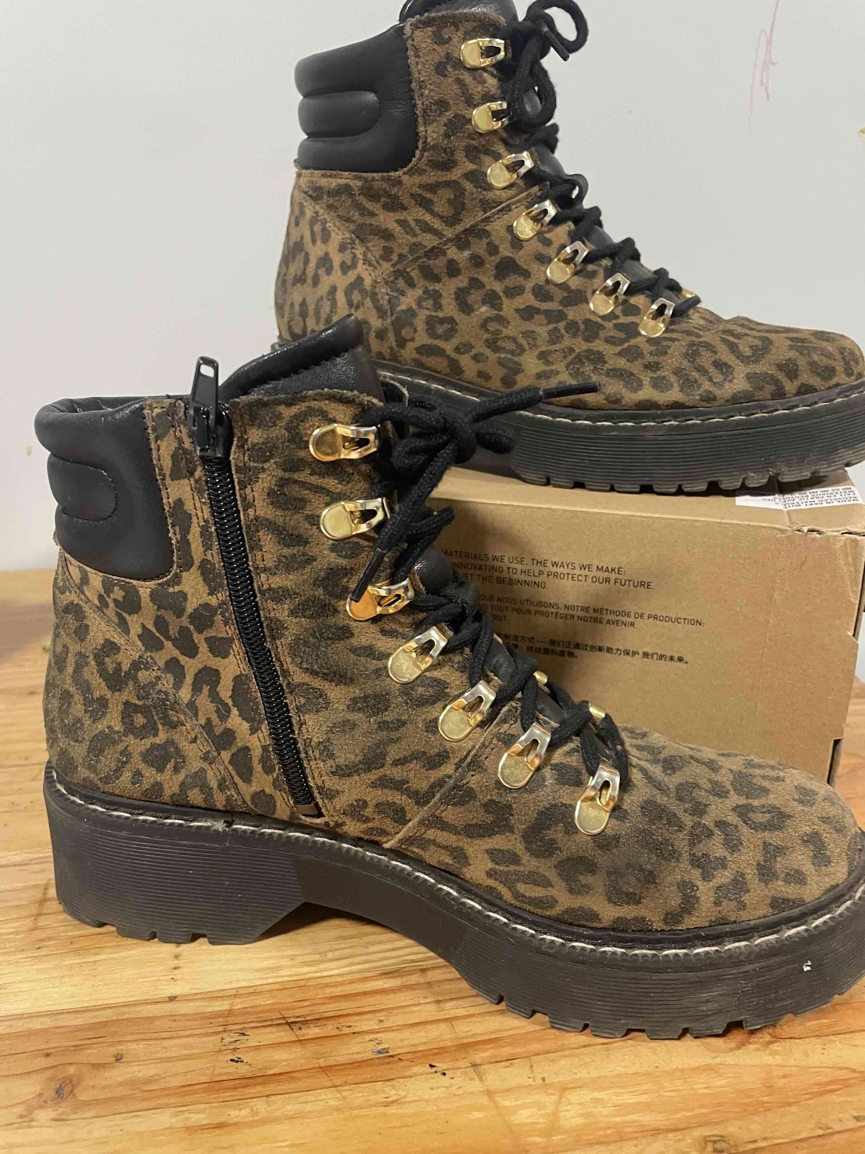 Botines de leopardo con plataforma - miniatura 3