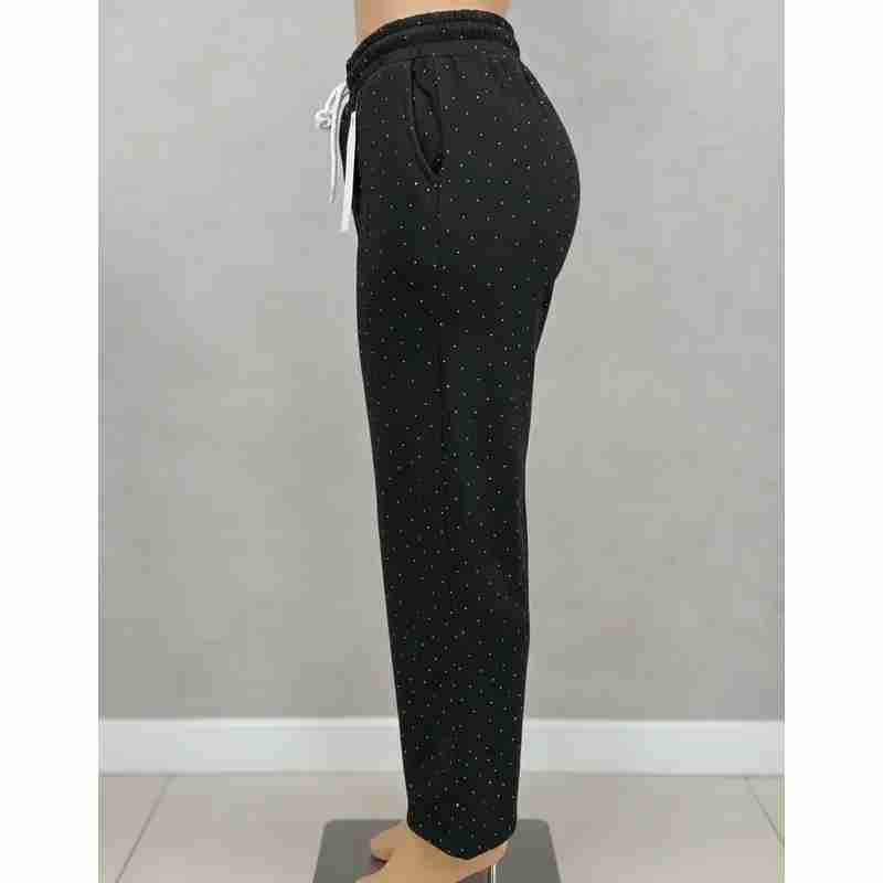 Pantalón Palazzo Cotele Forrado Con Polar - miniatura 4