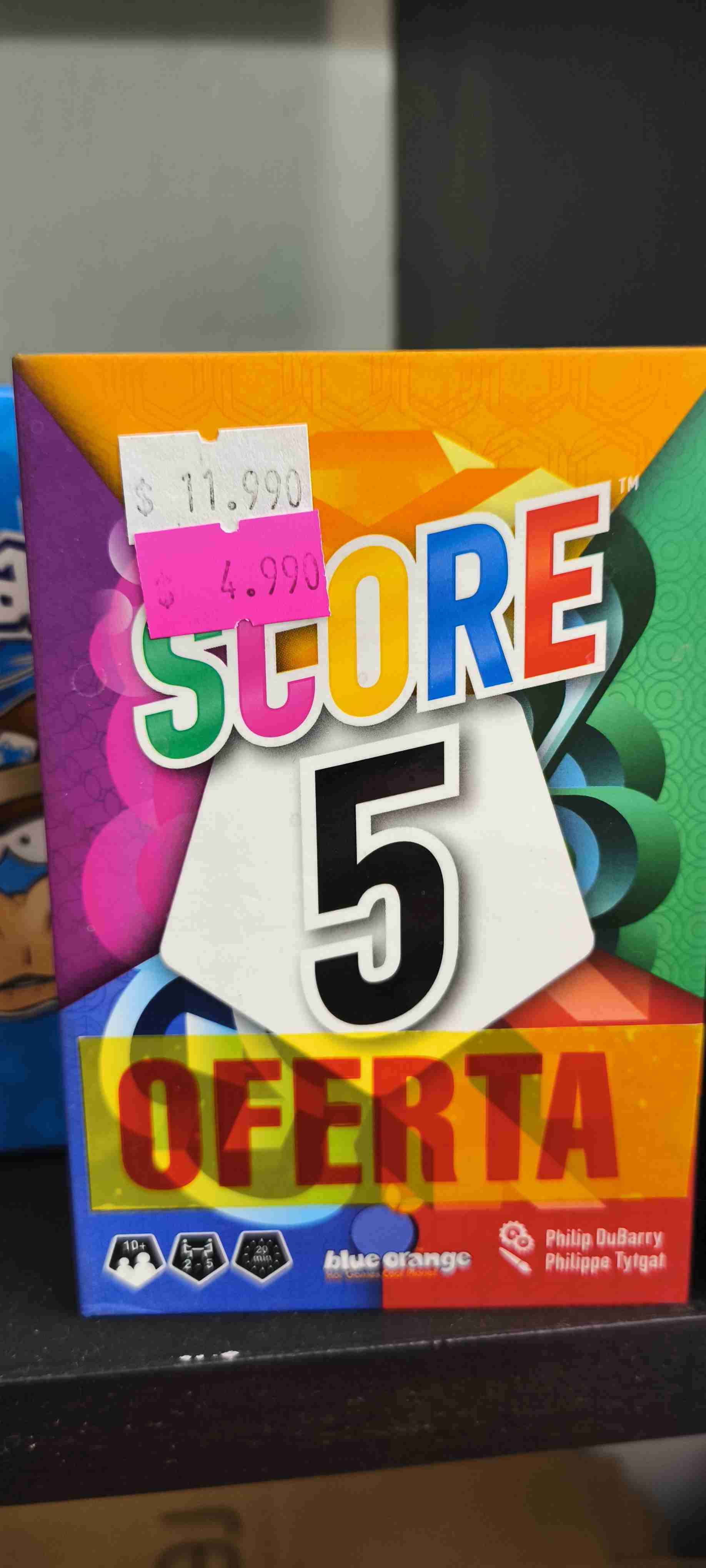 Juego Score 5 de Blue Orange