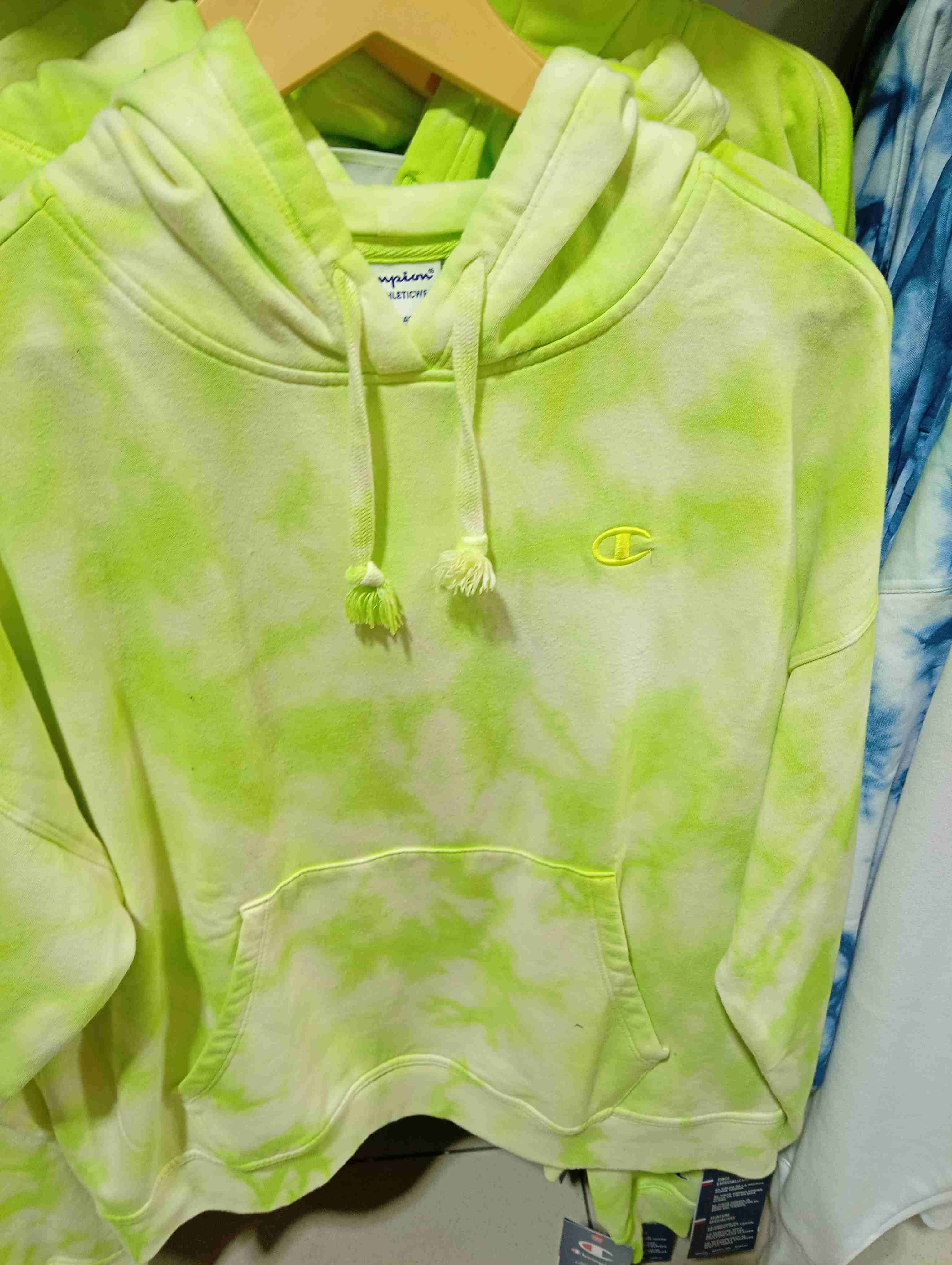 Polerón con capucha verde Champion