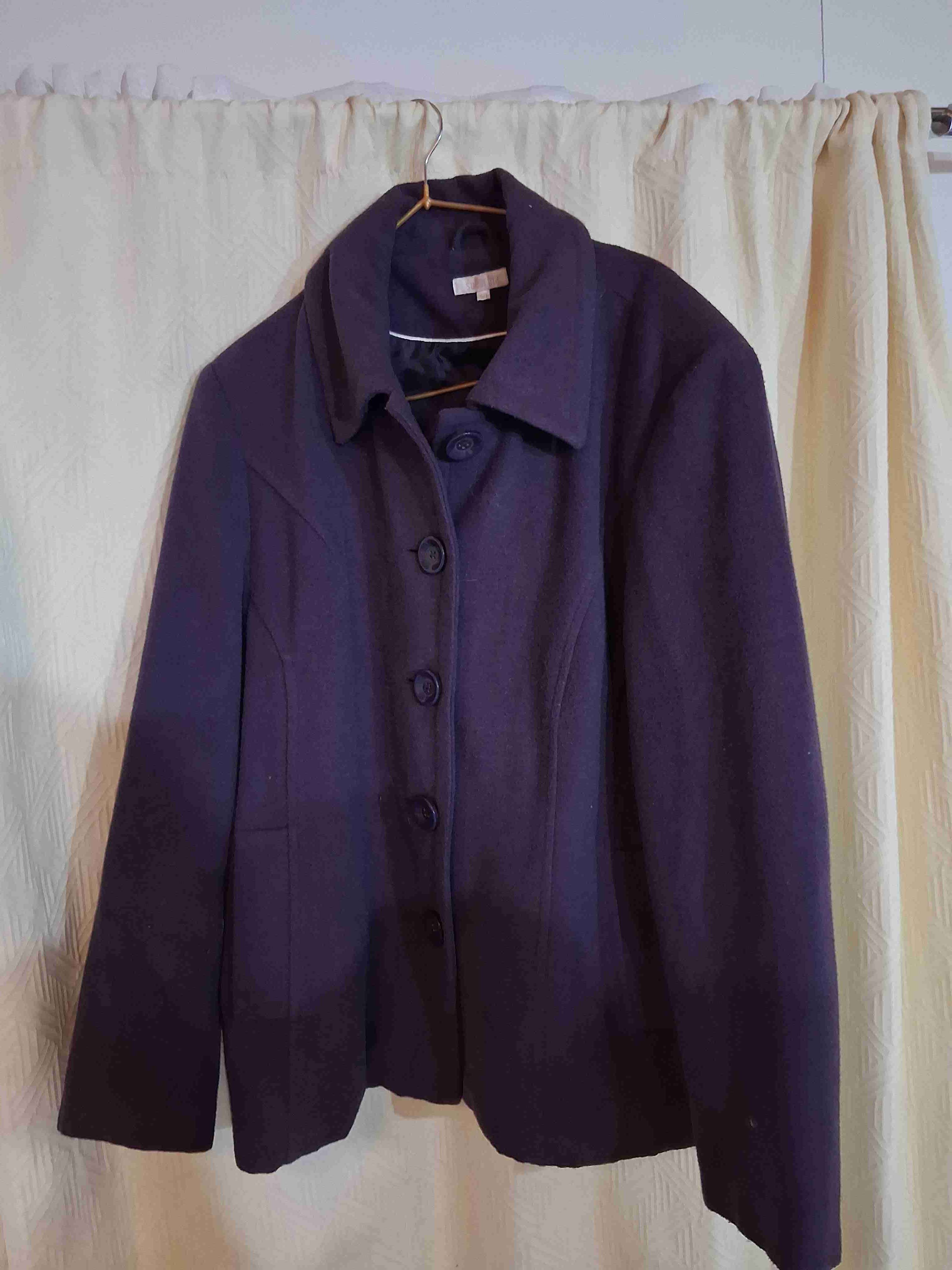 Abrigo Morado oscuro para mujer Suburbia 50 - miniatura 1