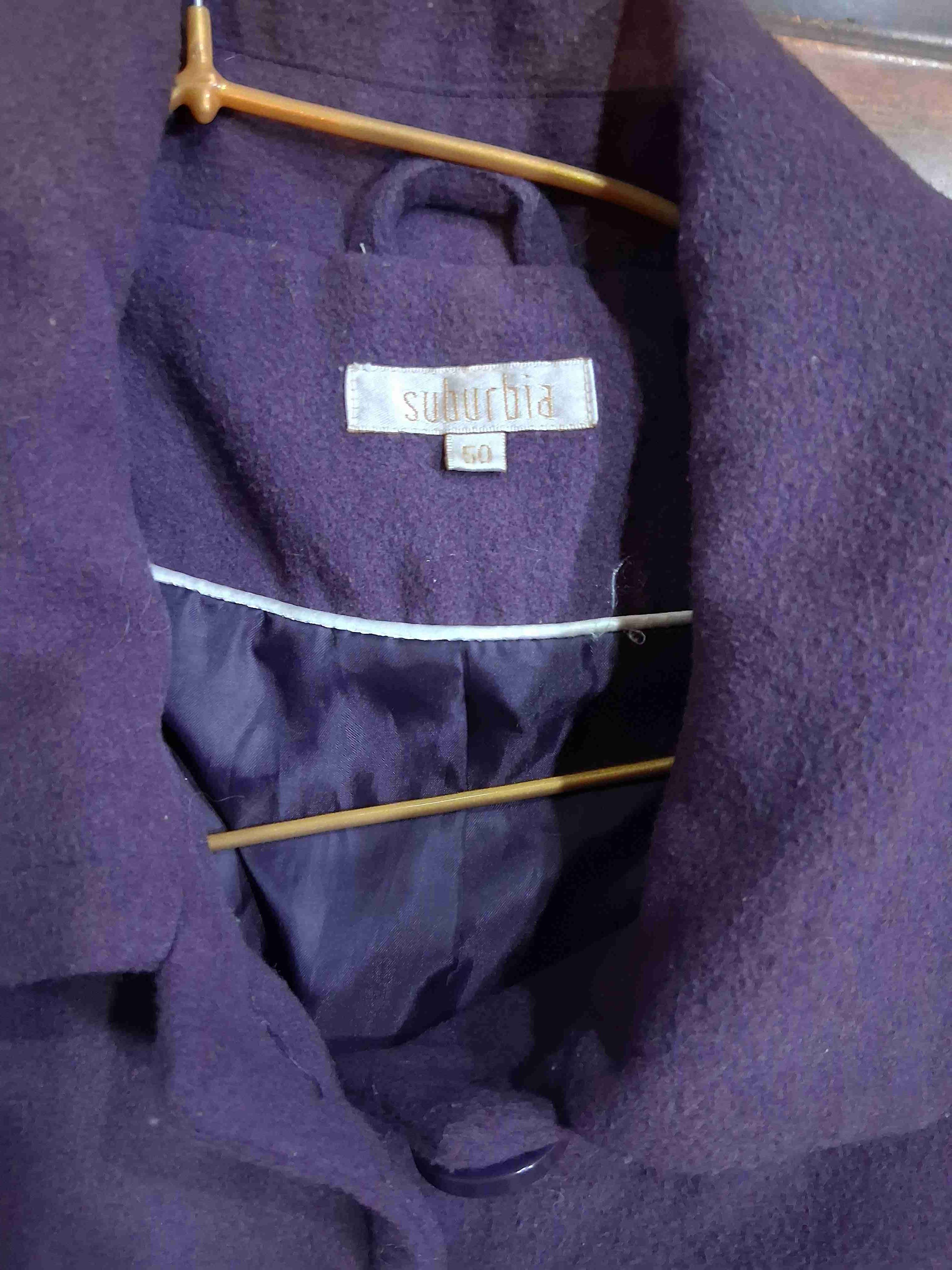 Abrigo Morado oscuro para mujer Suburbia 50 - miniatura 2