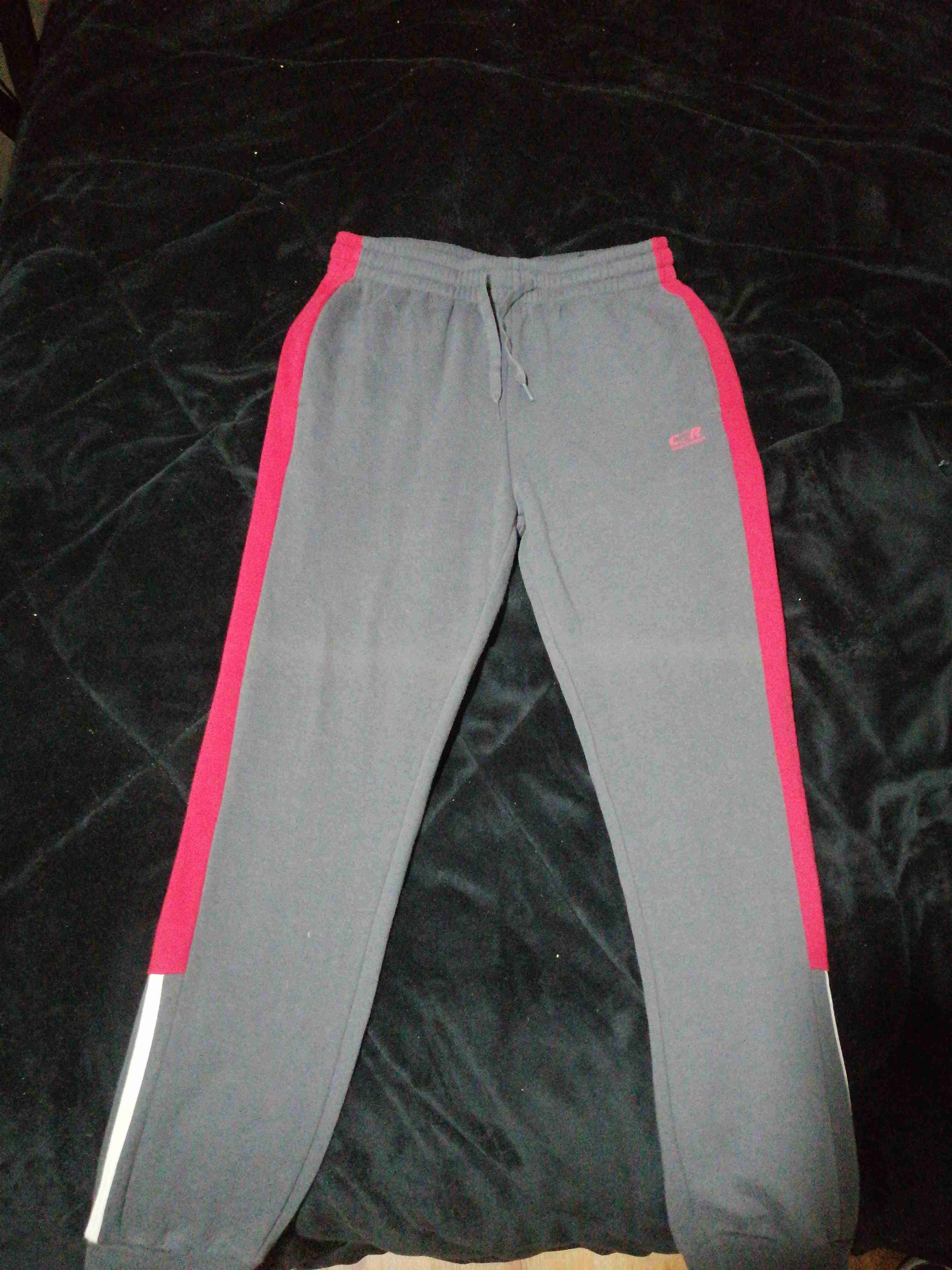 Pantalones deportivos gris con rojo Talla S - miniatura 1