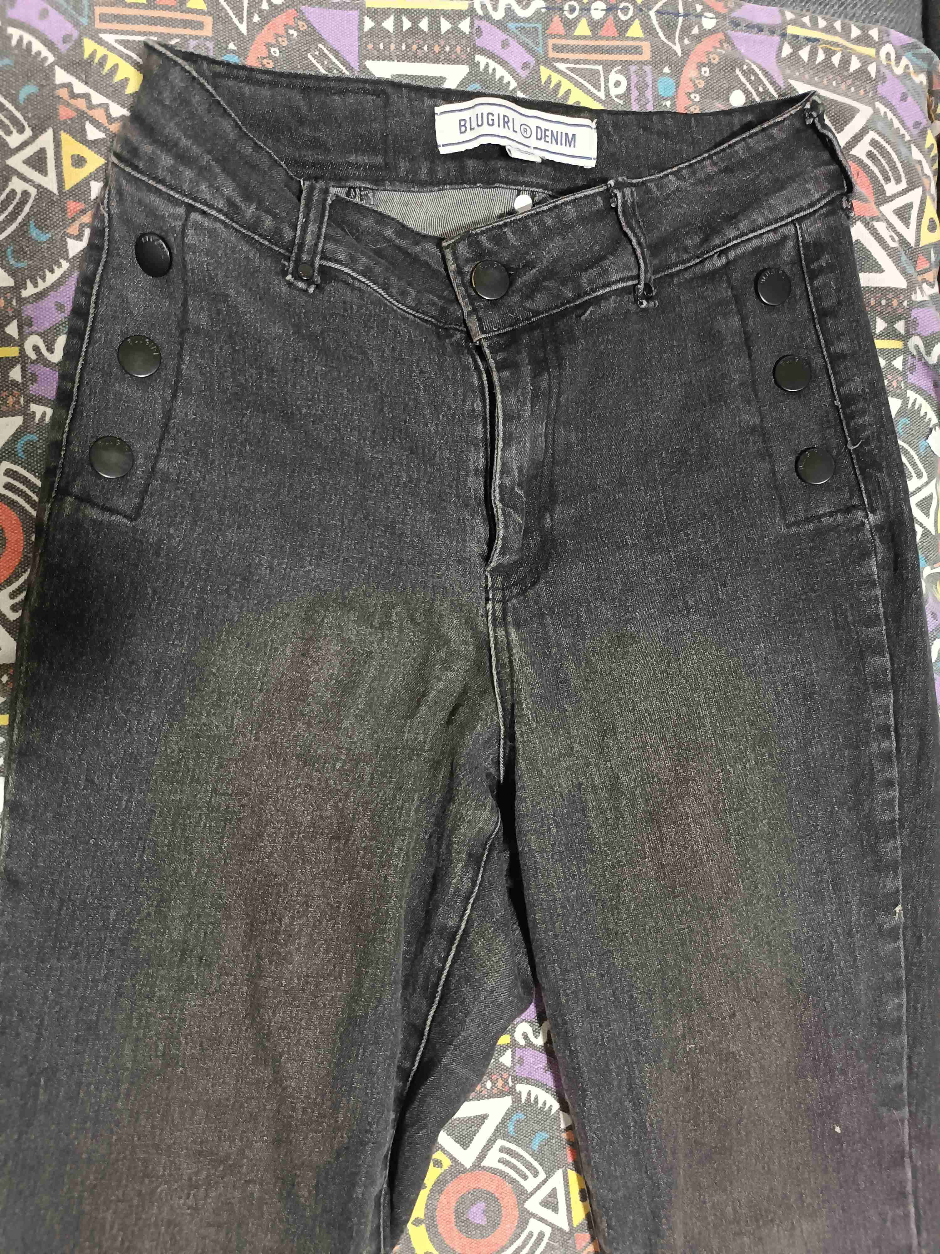 Jeans negros de mezclilla Denim - miniatura 2