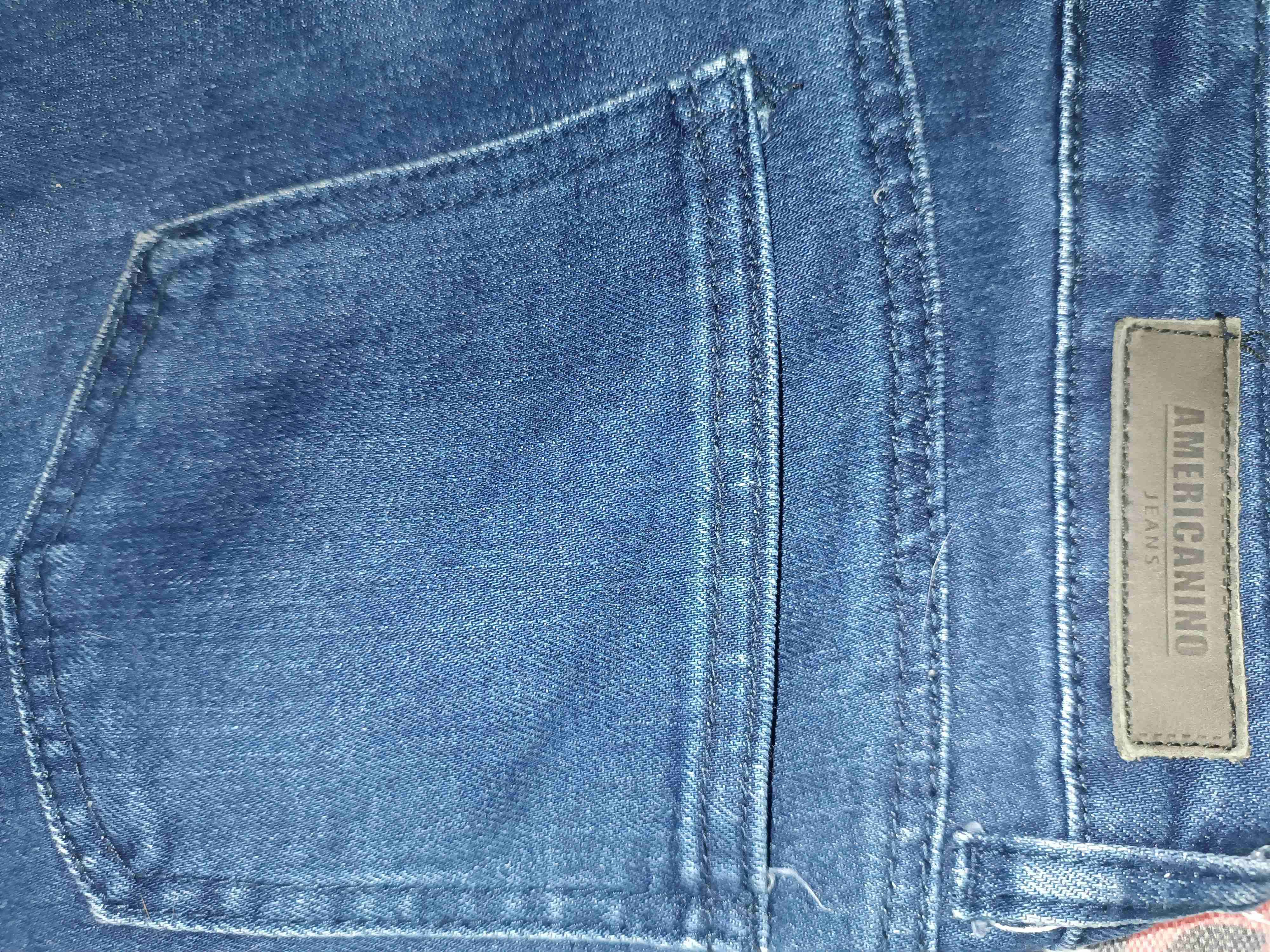 Jeans cargo dama azul - miniatura 2