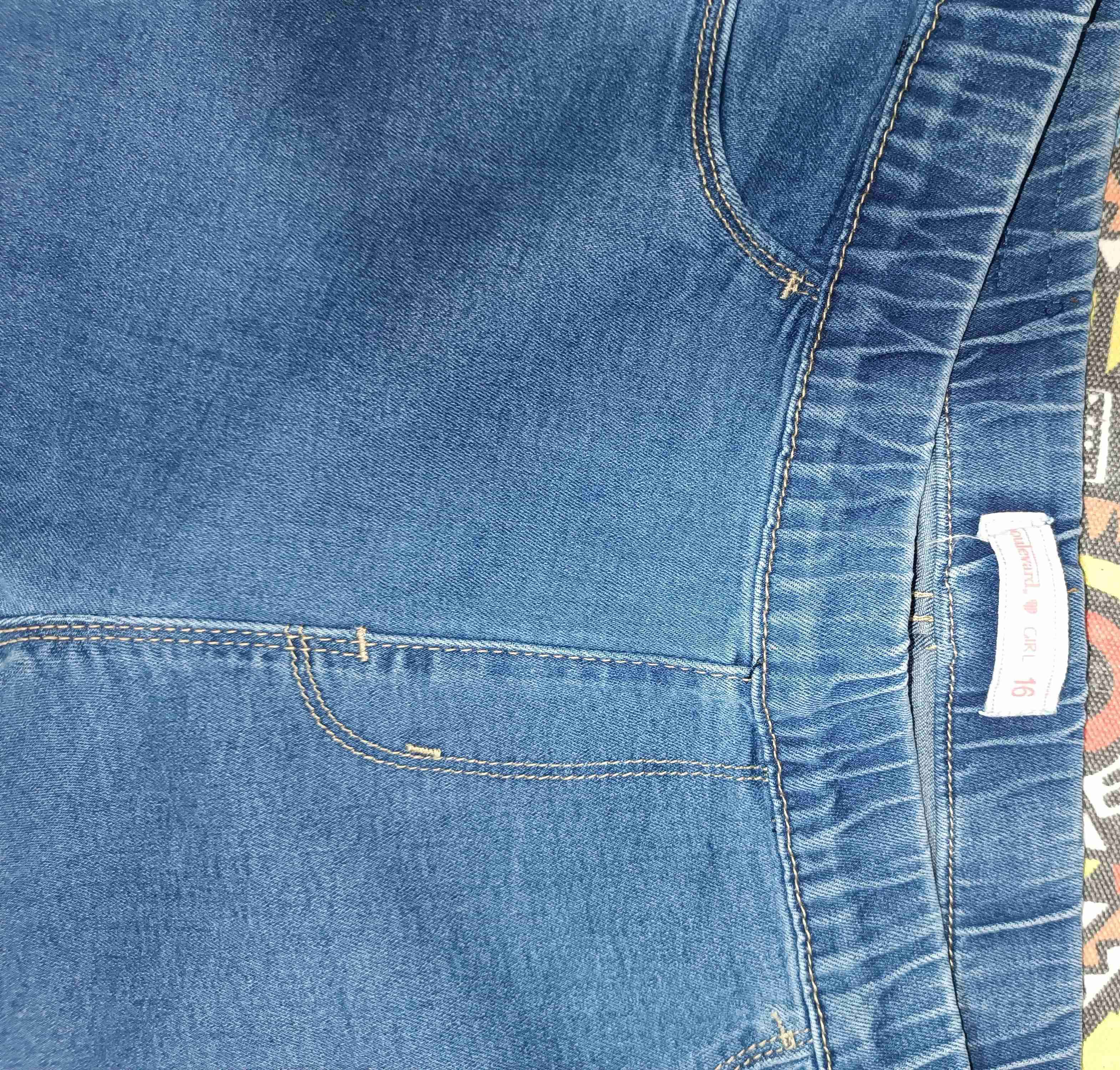 Jeans azul oscuro casual talla 16 - miniatura 2