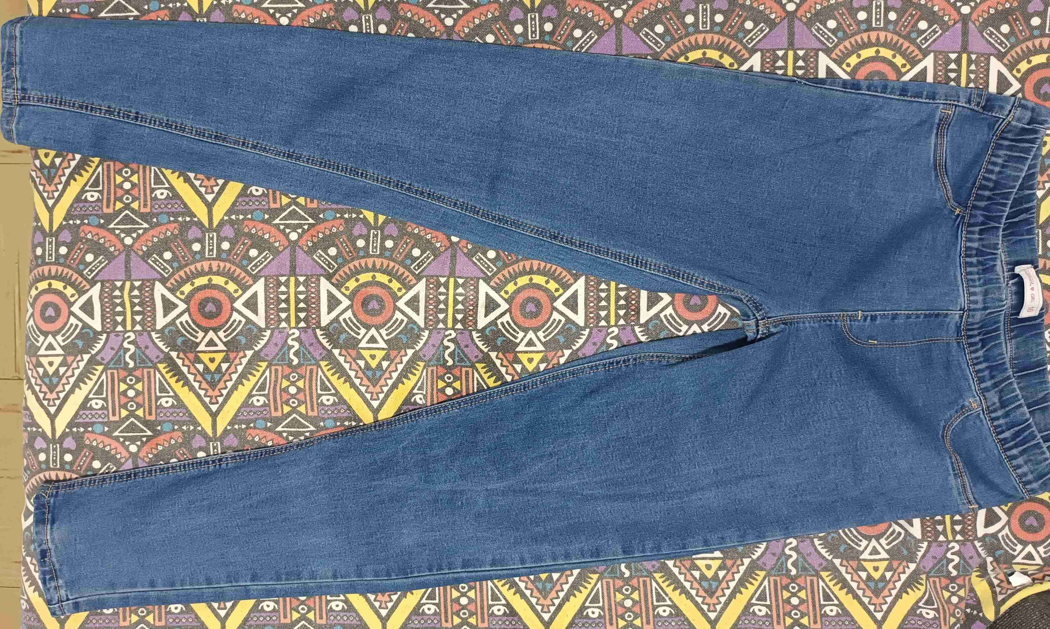 Jeans azul oscuro casual talla 16 - miniatura 3