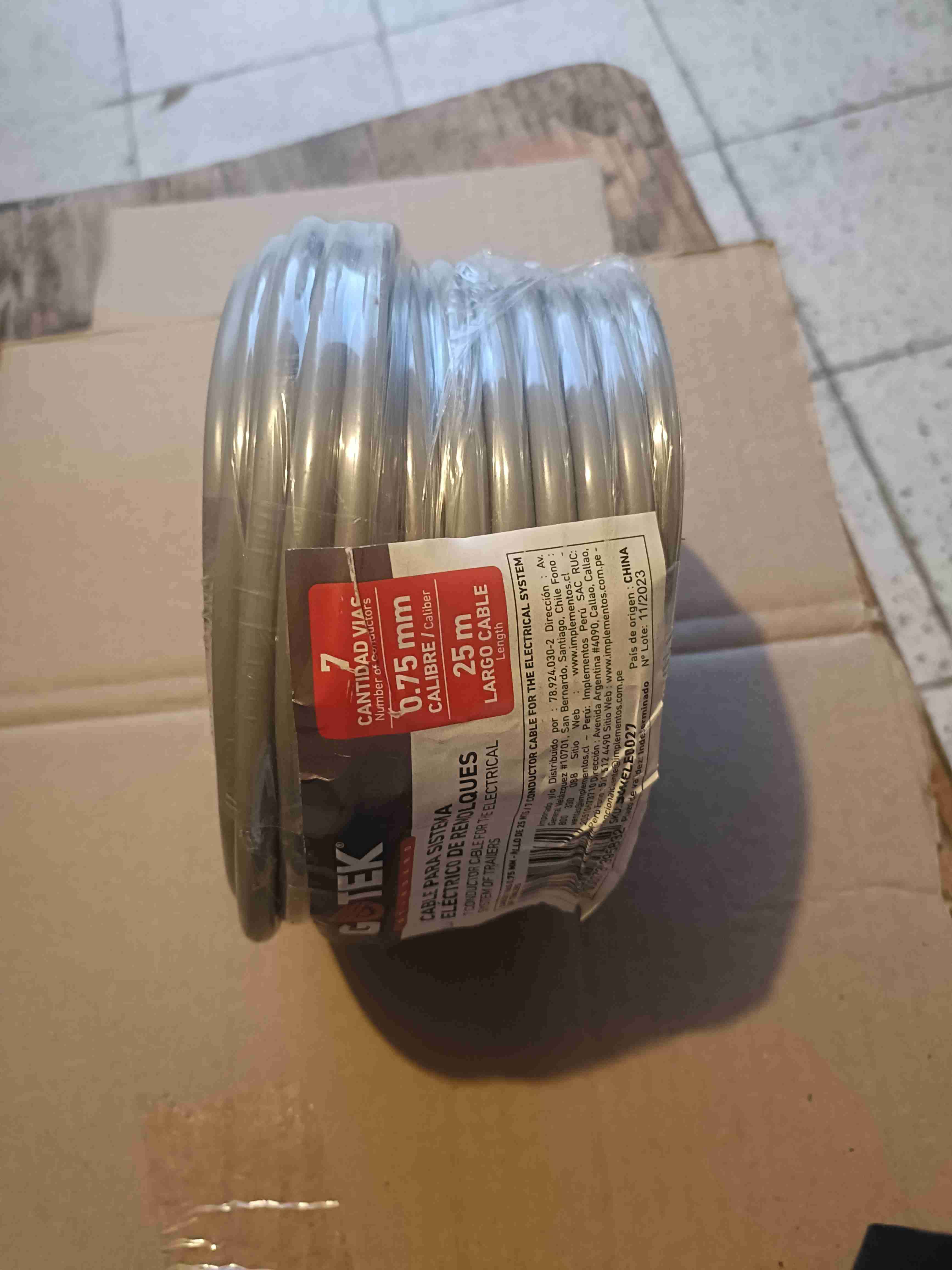 Cable sistema eléctrico remolques 25m - miniatura 3