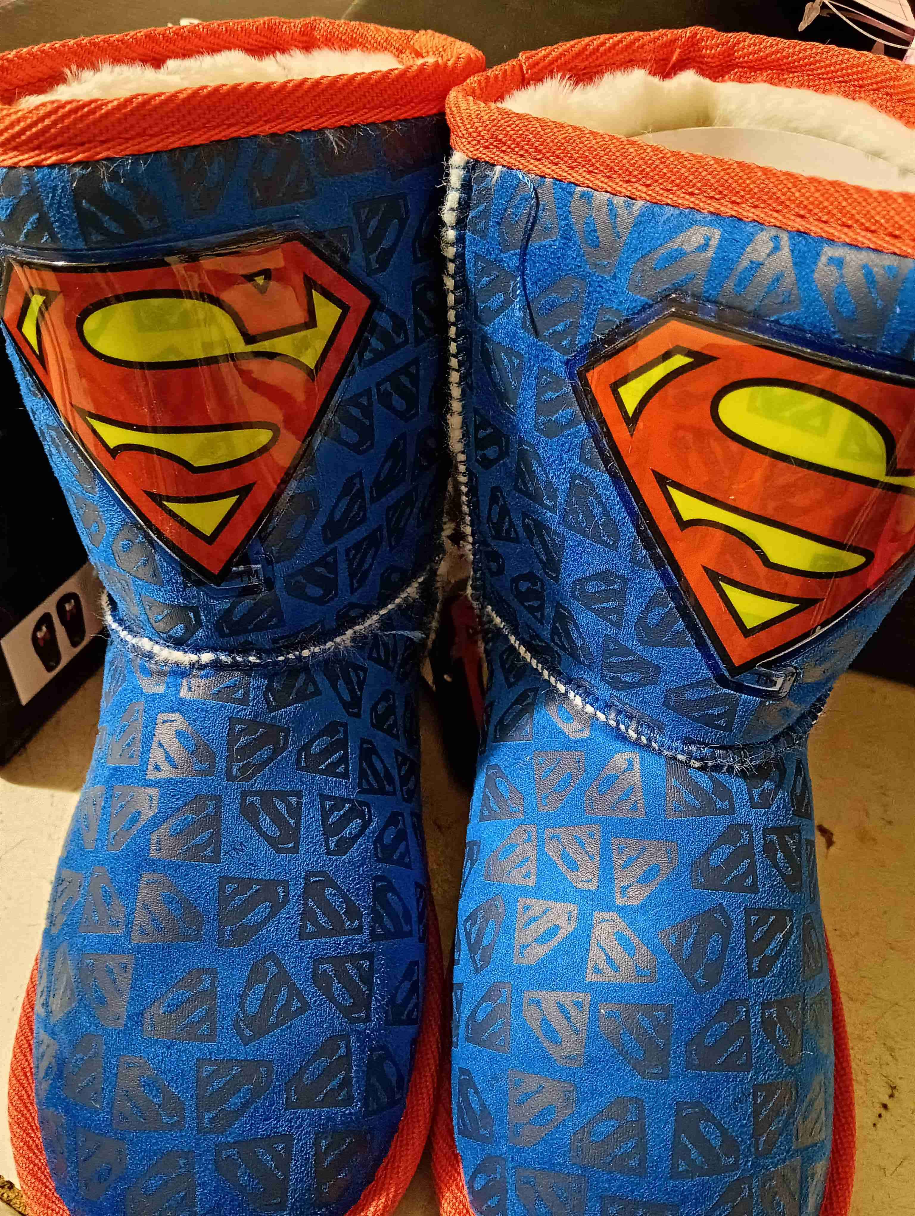 Botas de invierno Superman azules con chiporro 32