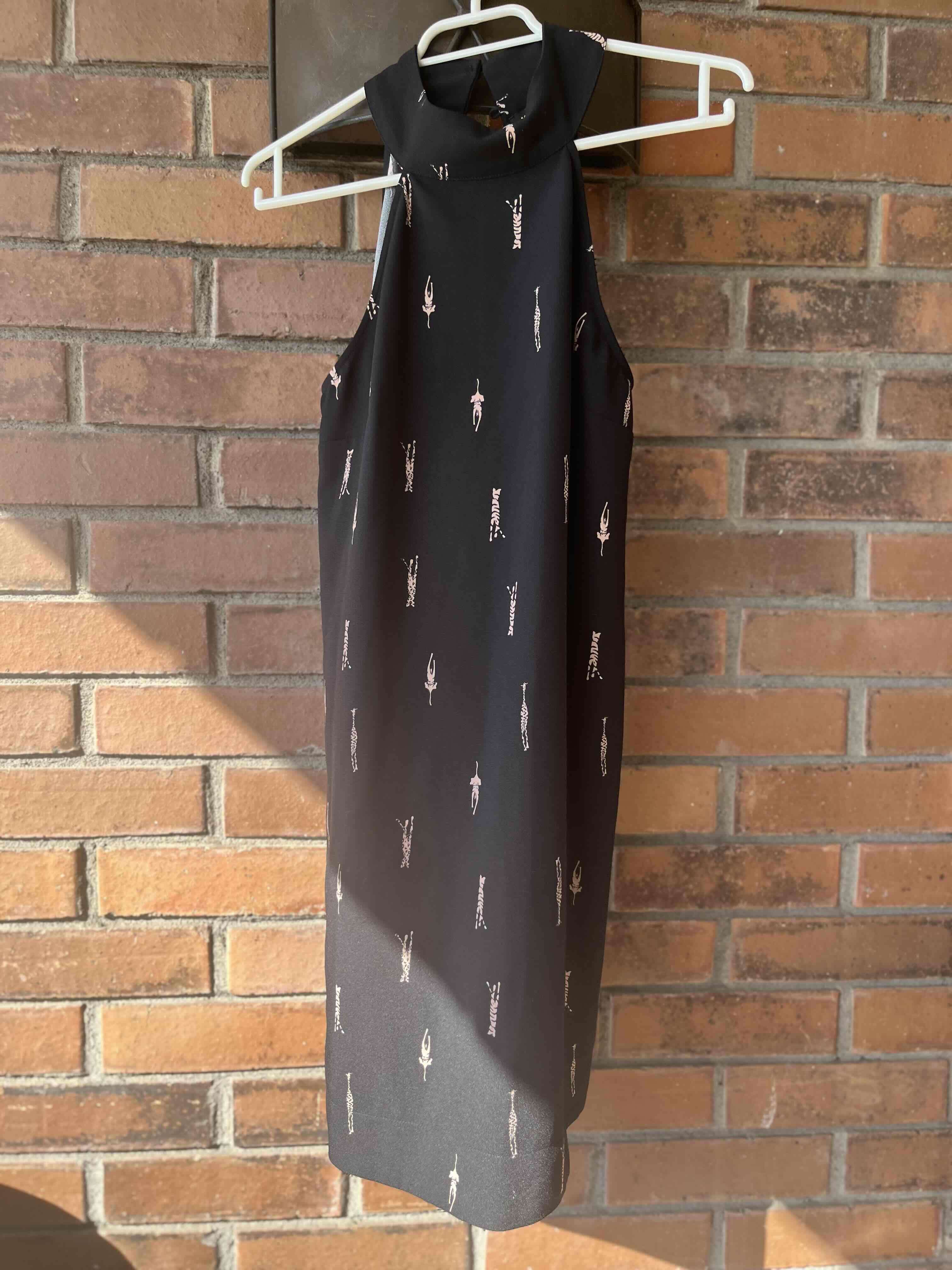 Vestido halter negro sin mangas talla S - miniatura 3