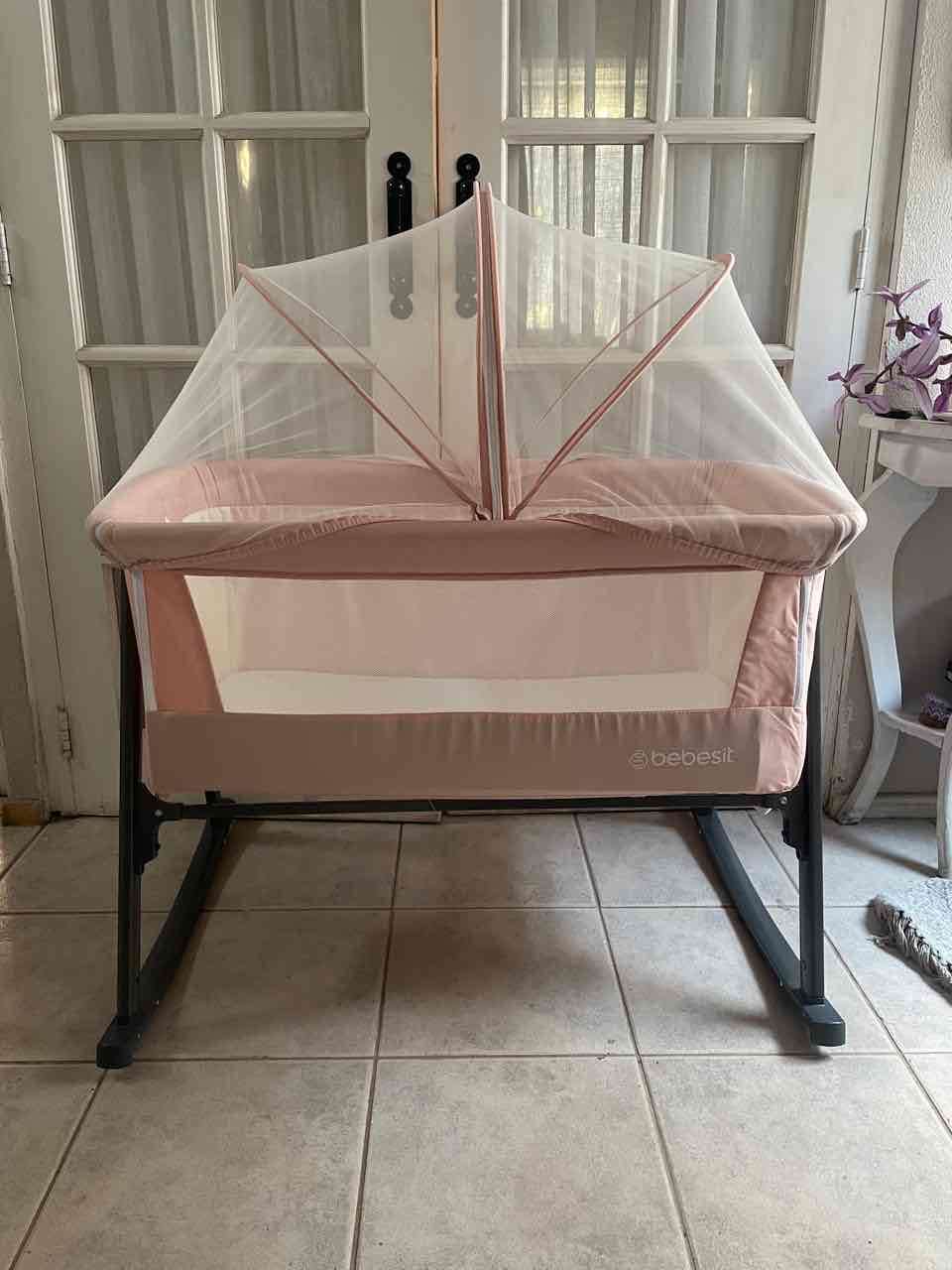 Cuna colecho rosada bebesit - miniatura 2