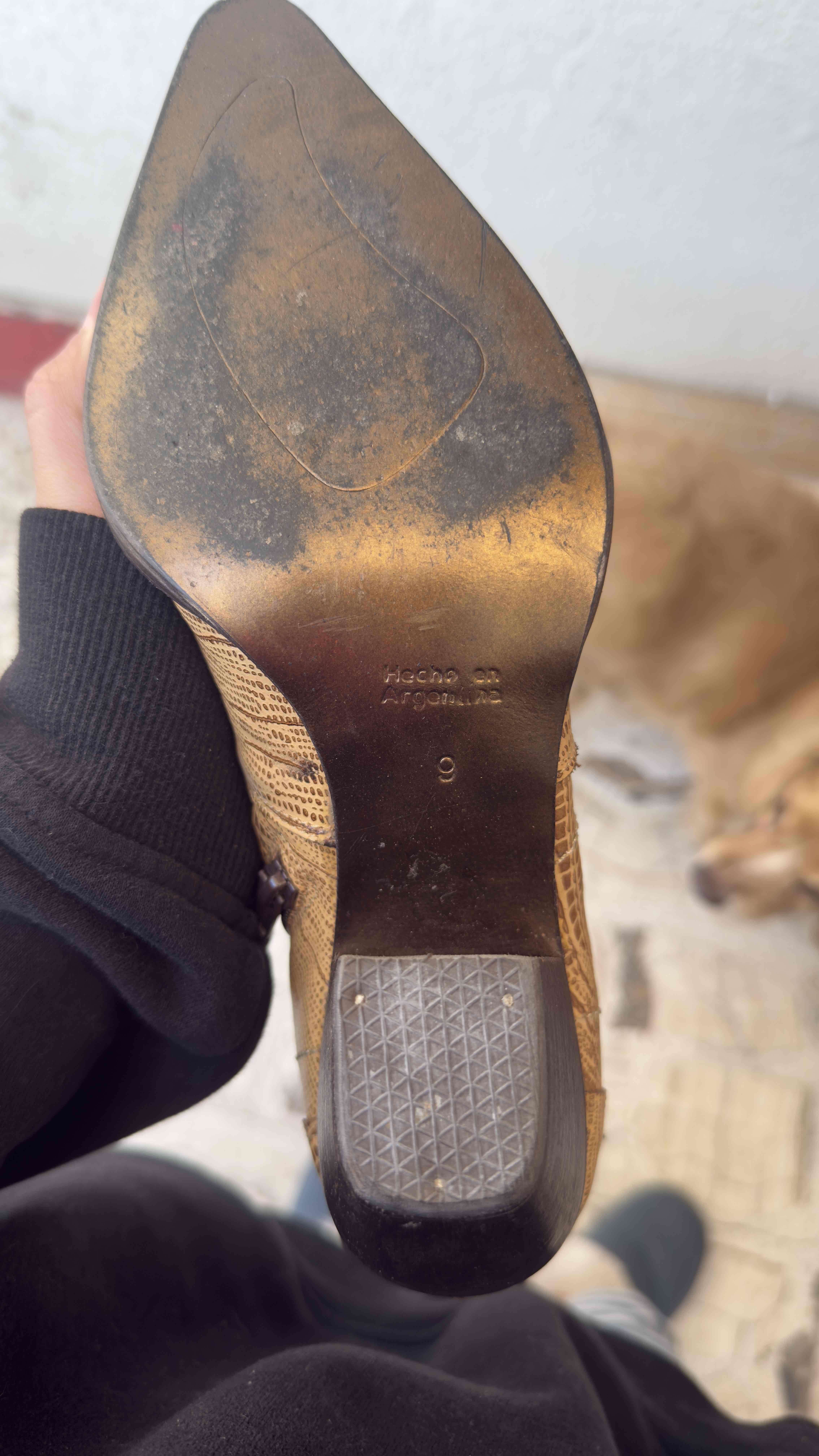 Botines de cuero estilo serpiente - miniatura 4