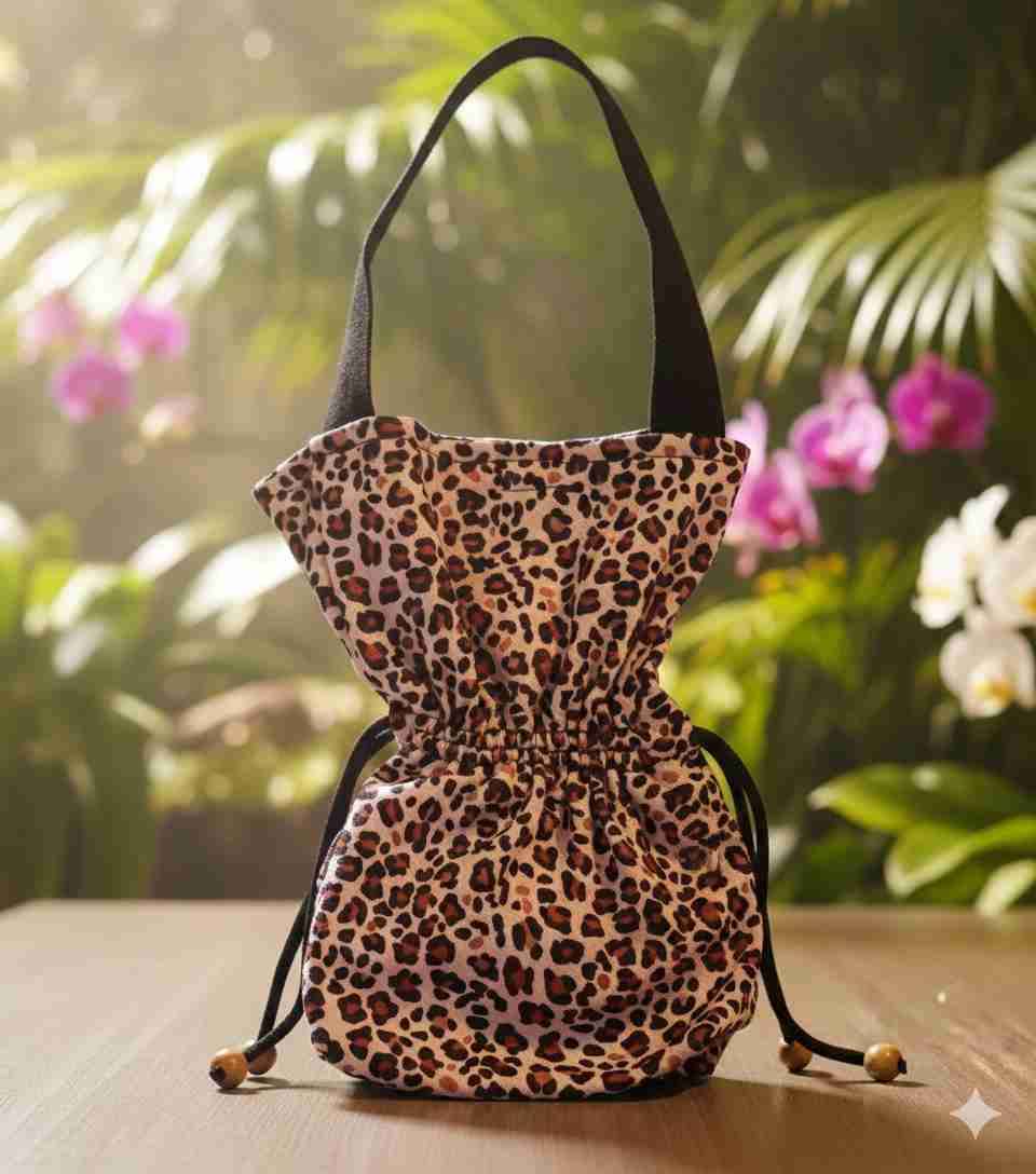 Bolso estampado tropical con manilla - miniatura 3