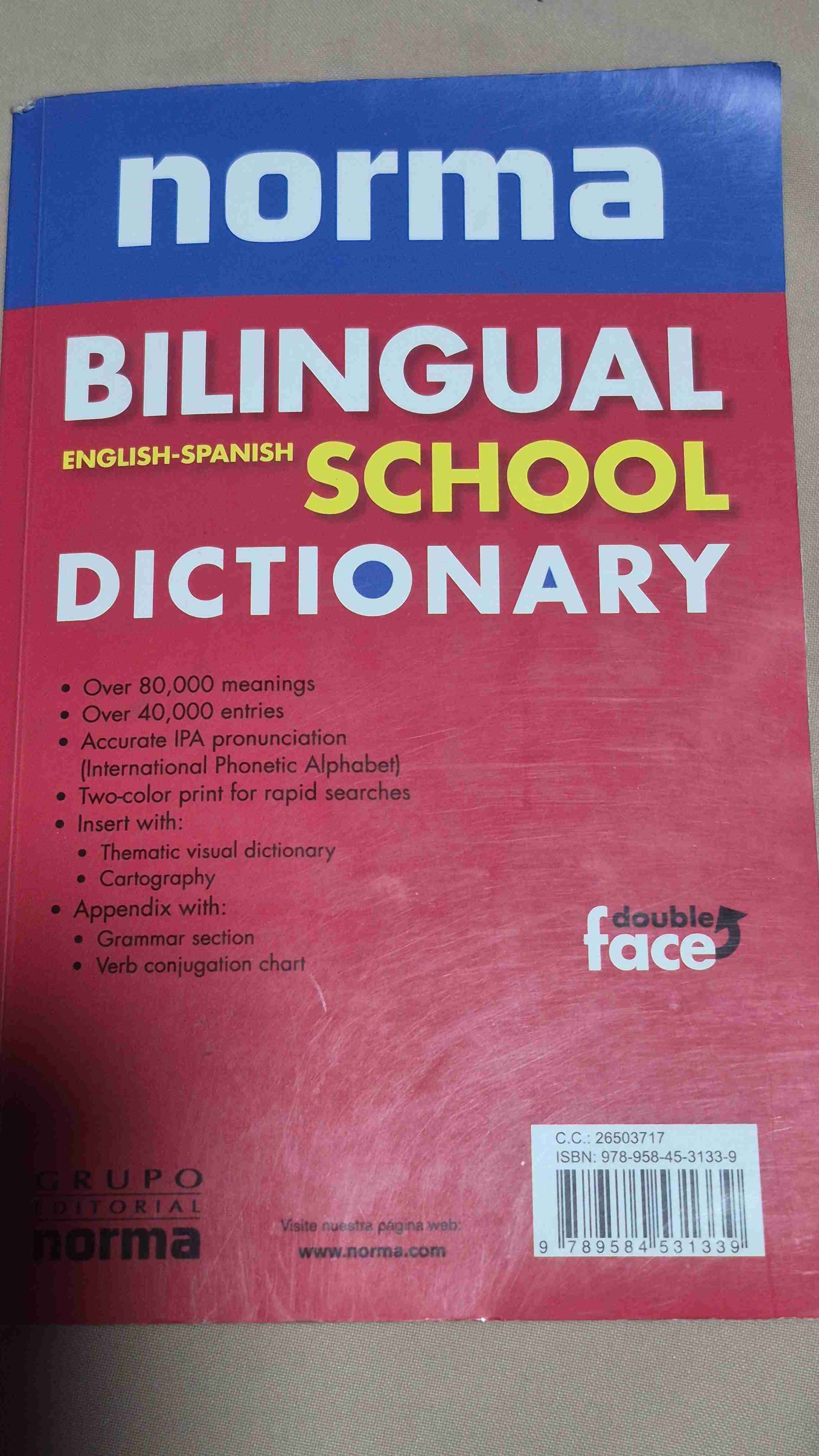 Diccionario bilingüe escolar Norma - miniatura 1