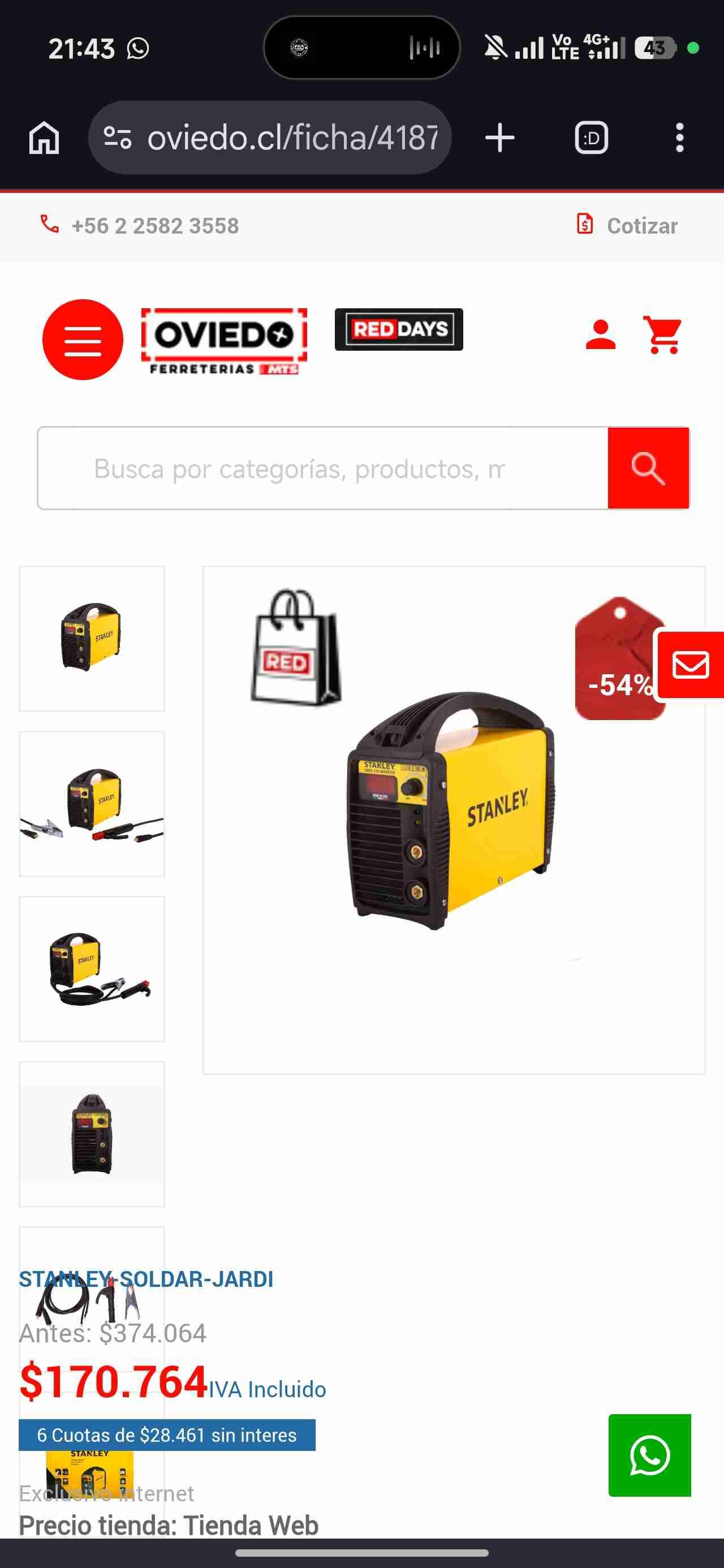 Soldadora eléctrica portátil Stanley - miniatura 4