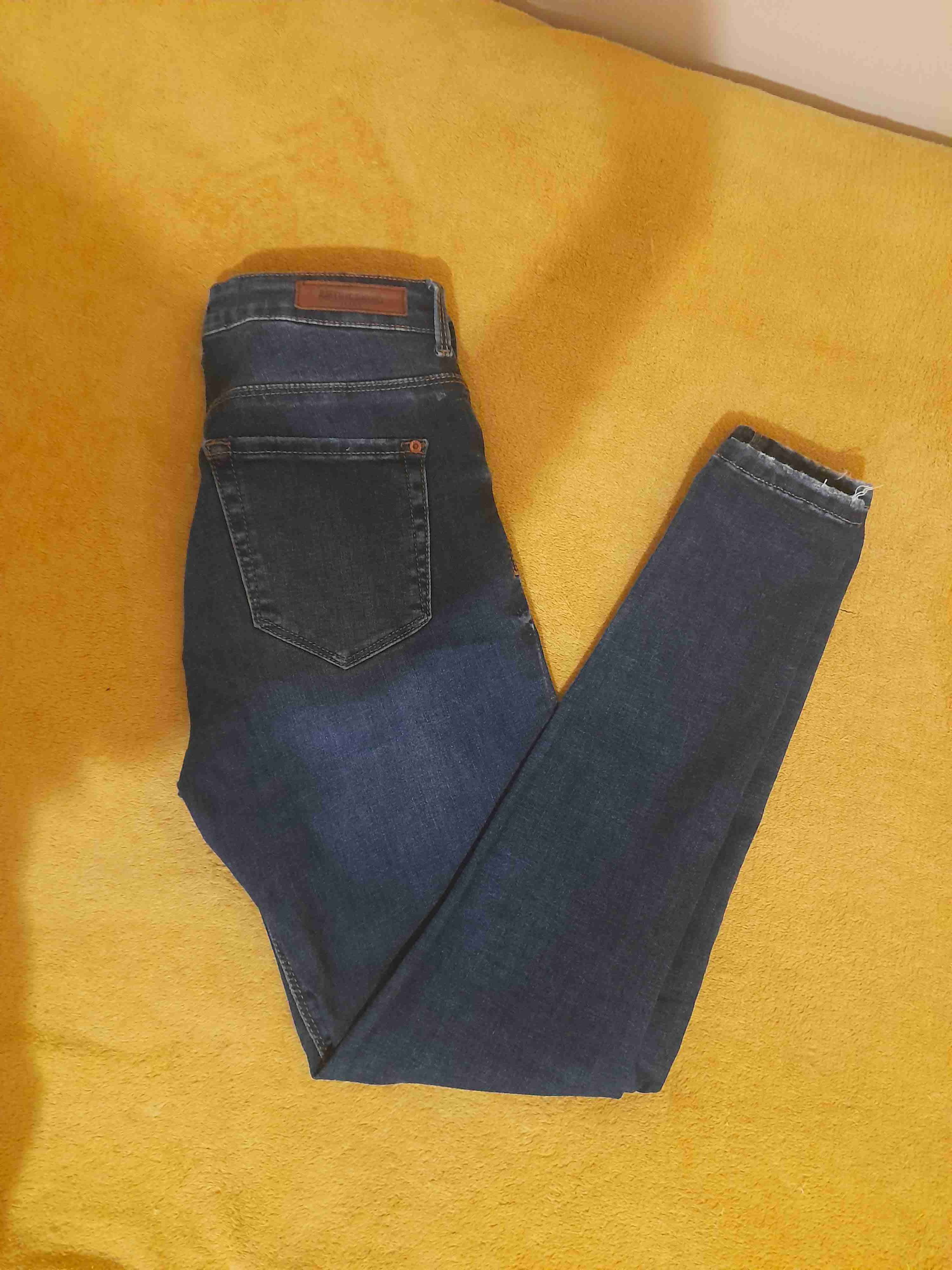 Jeans azul oscuro mujer - miniatura 3