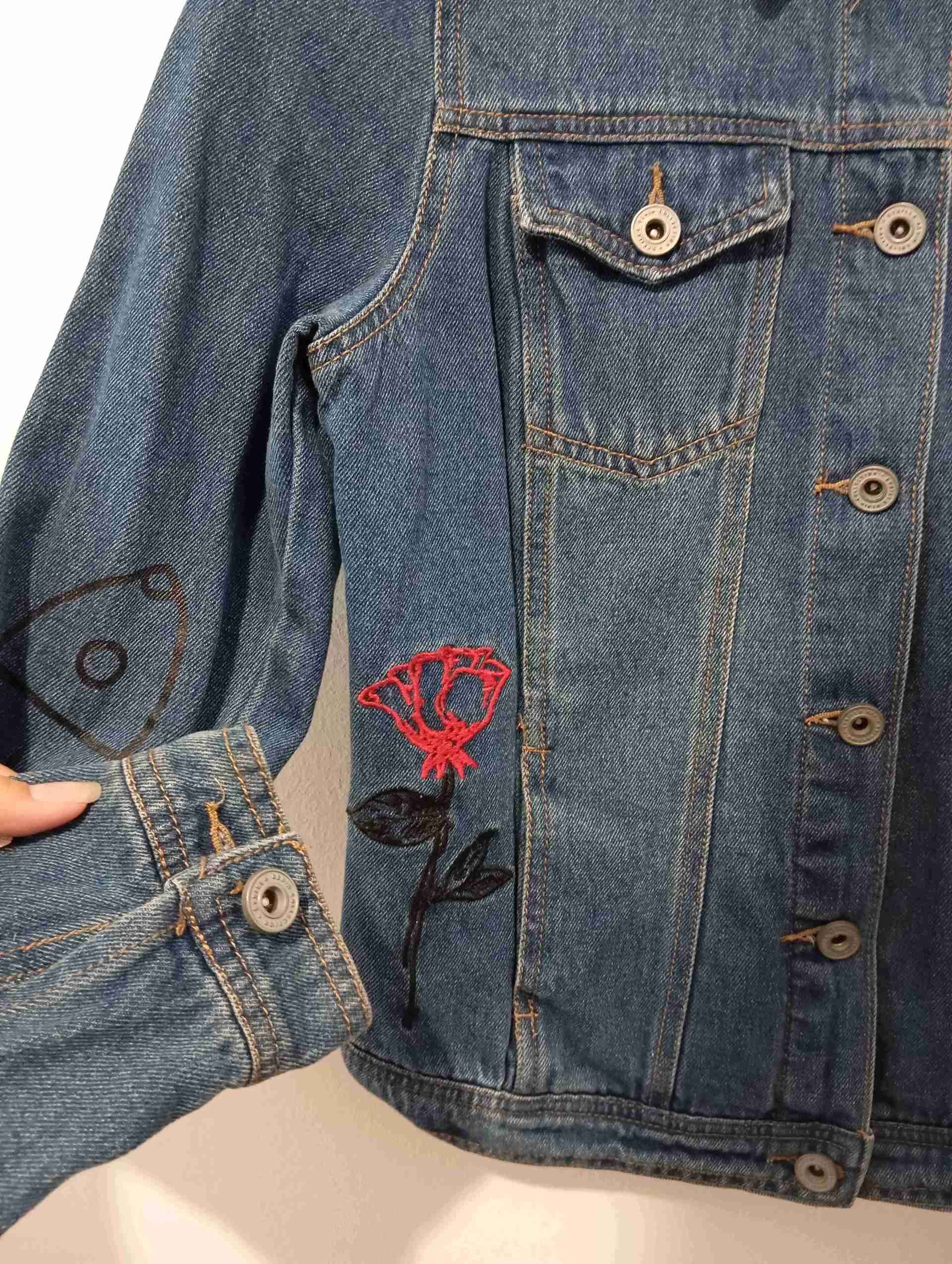 Chaqueta de mezclilla bordada - miniatura 4