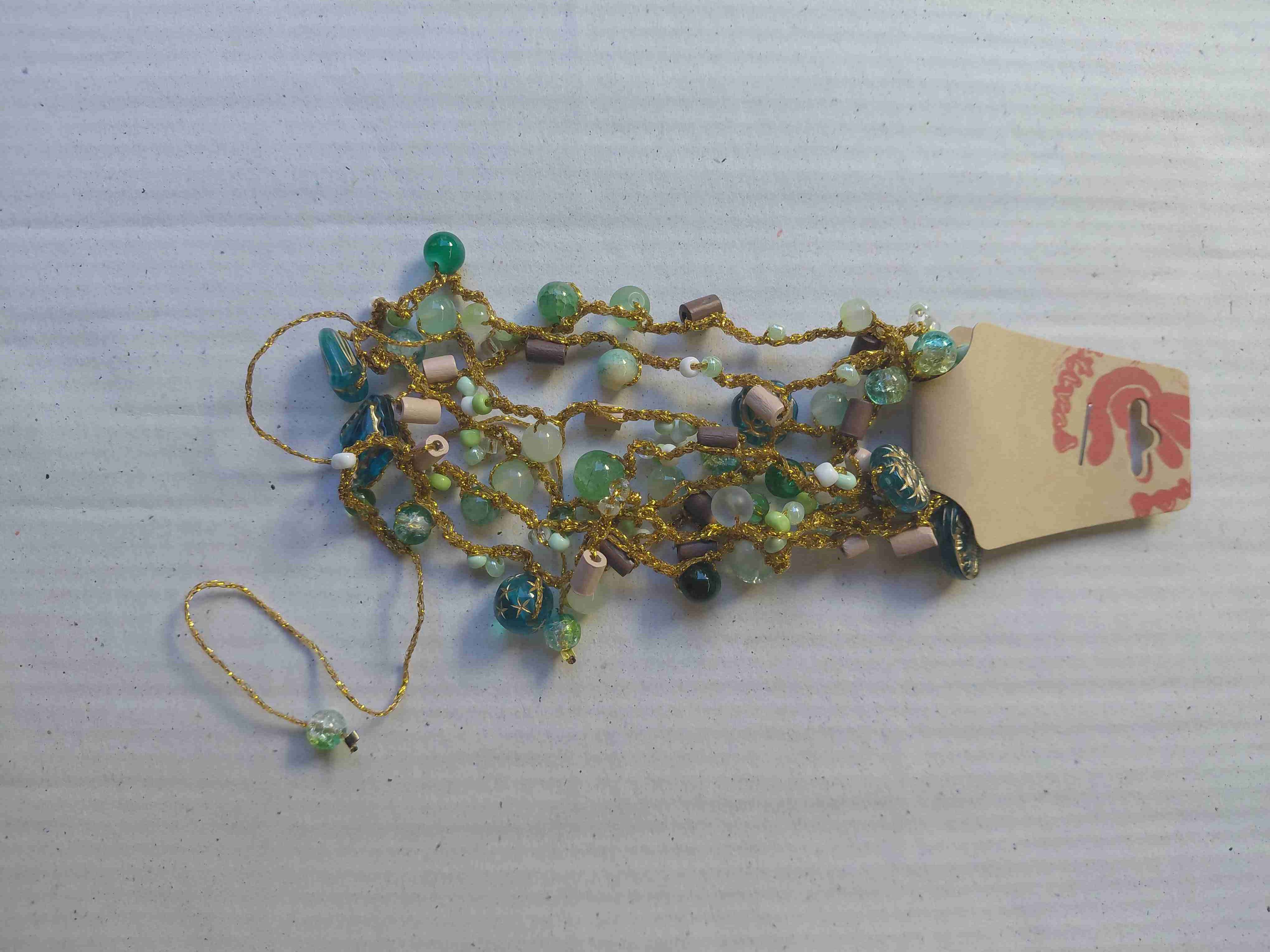 Collar artesanal colorido - miniatura 2