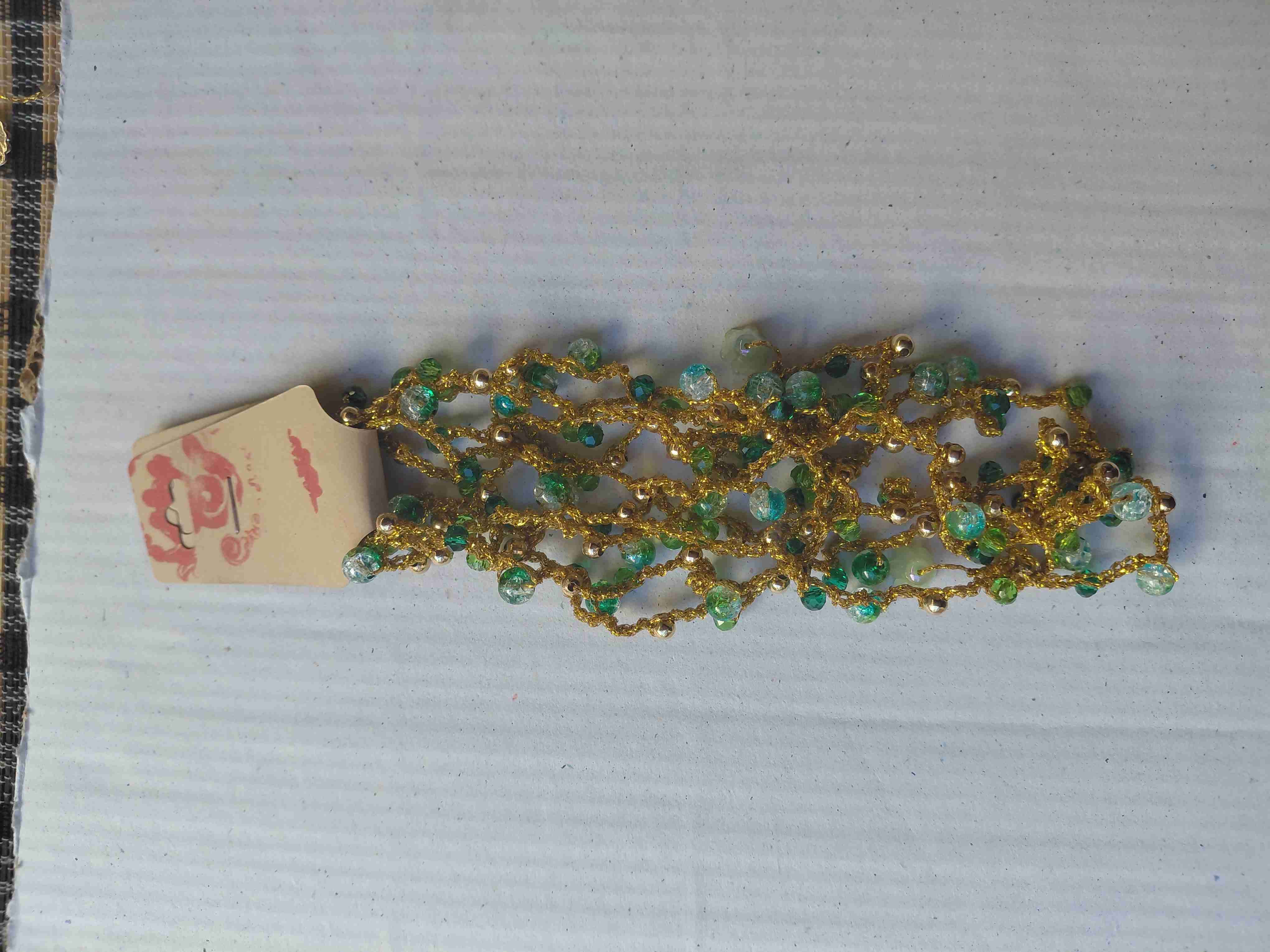 Collar artesanal colorido - miniatura 4