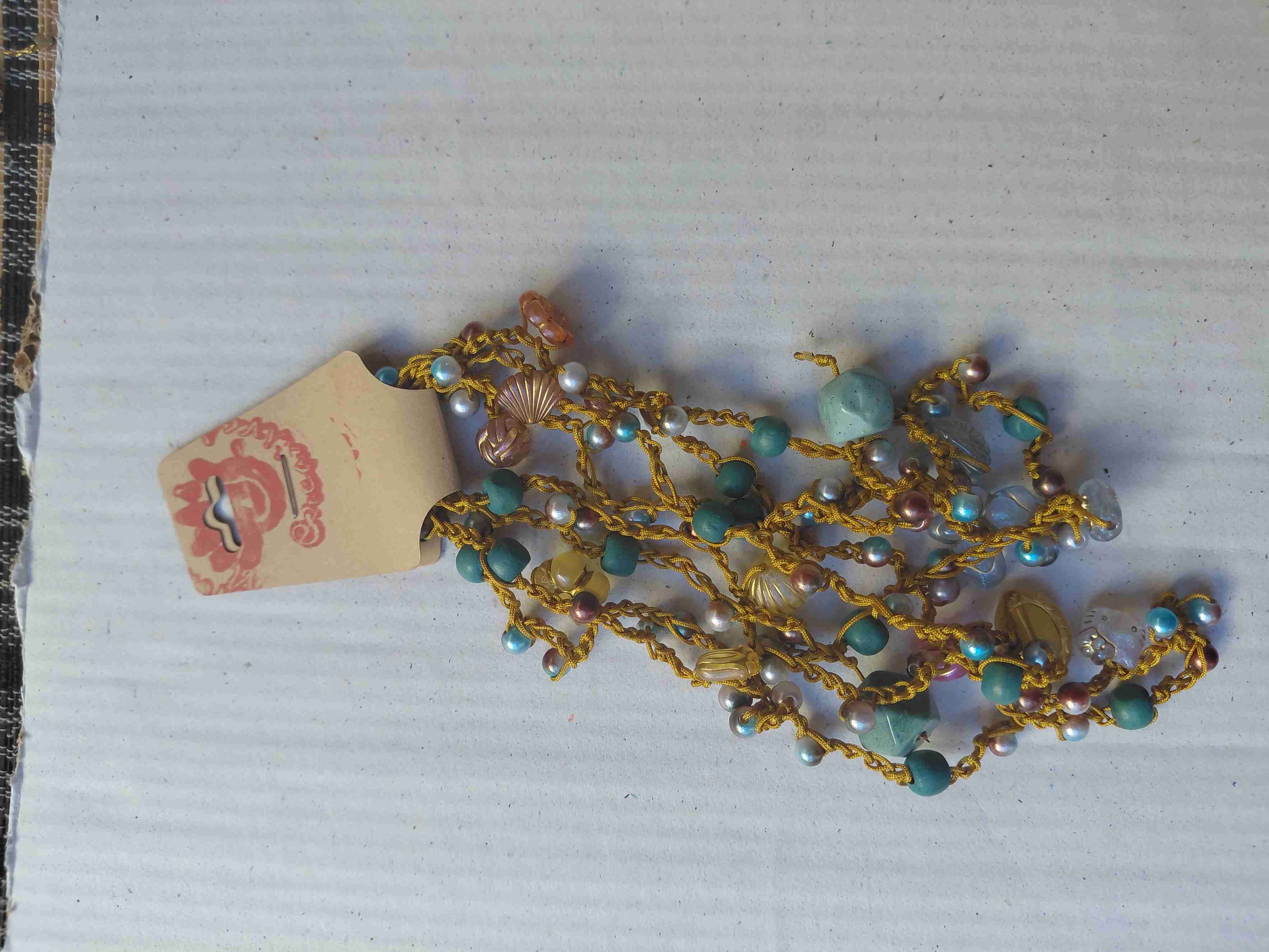 Collar artesanal colorido - miniatura 5