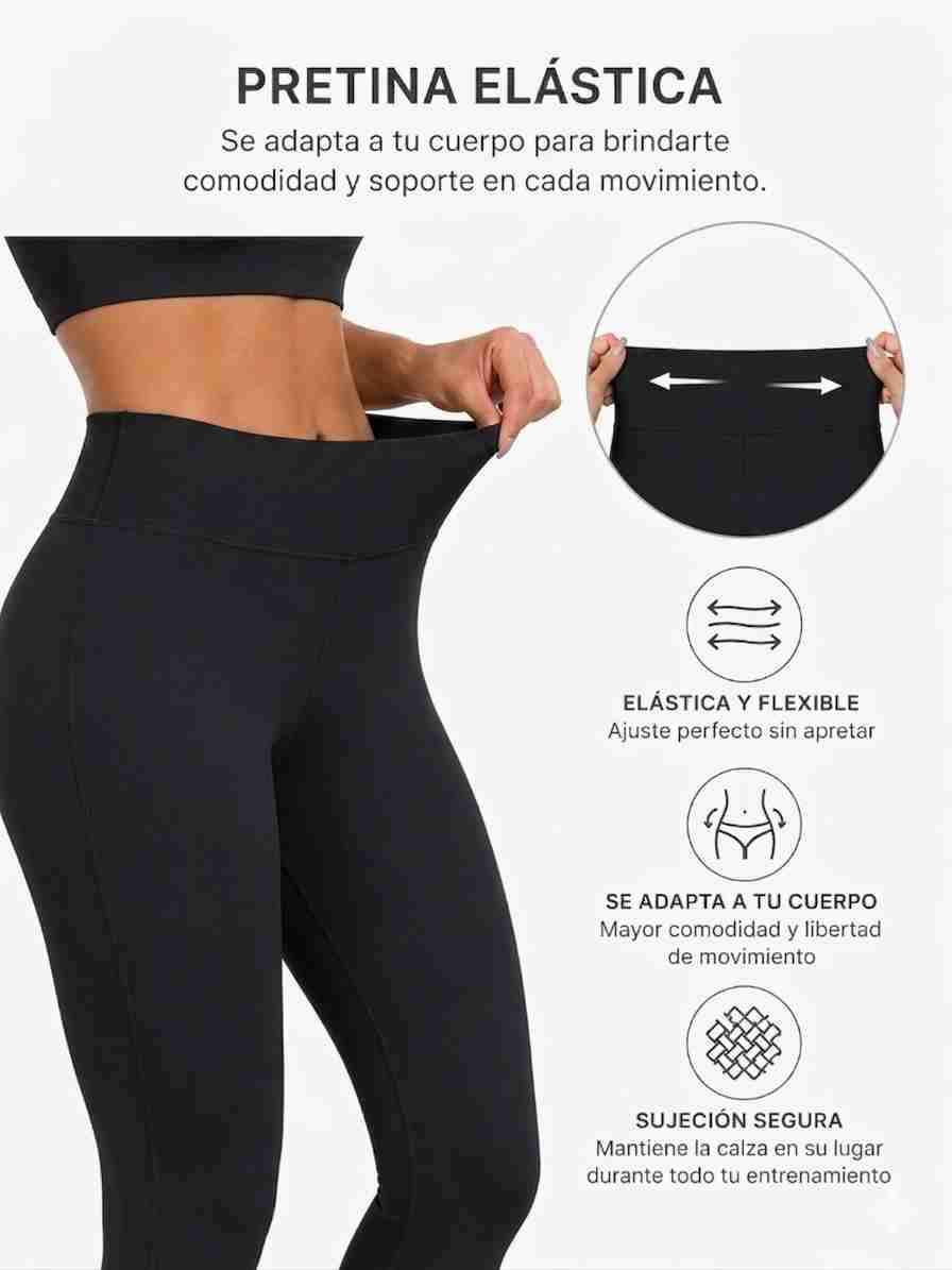 Leggings negros de algodón - miniatura 4