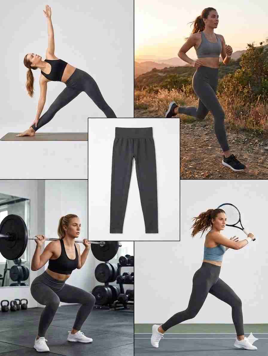 Leggings negros de algodón - miniatura 6