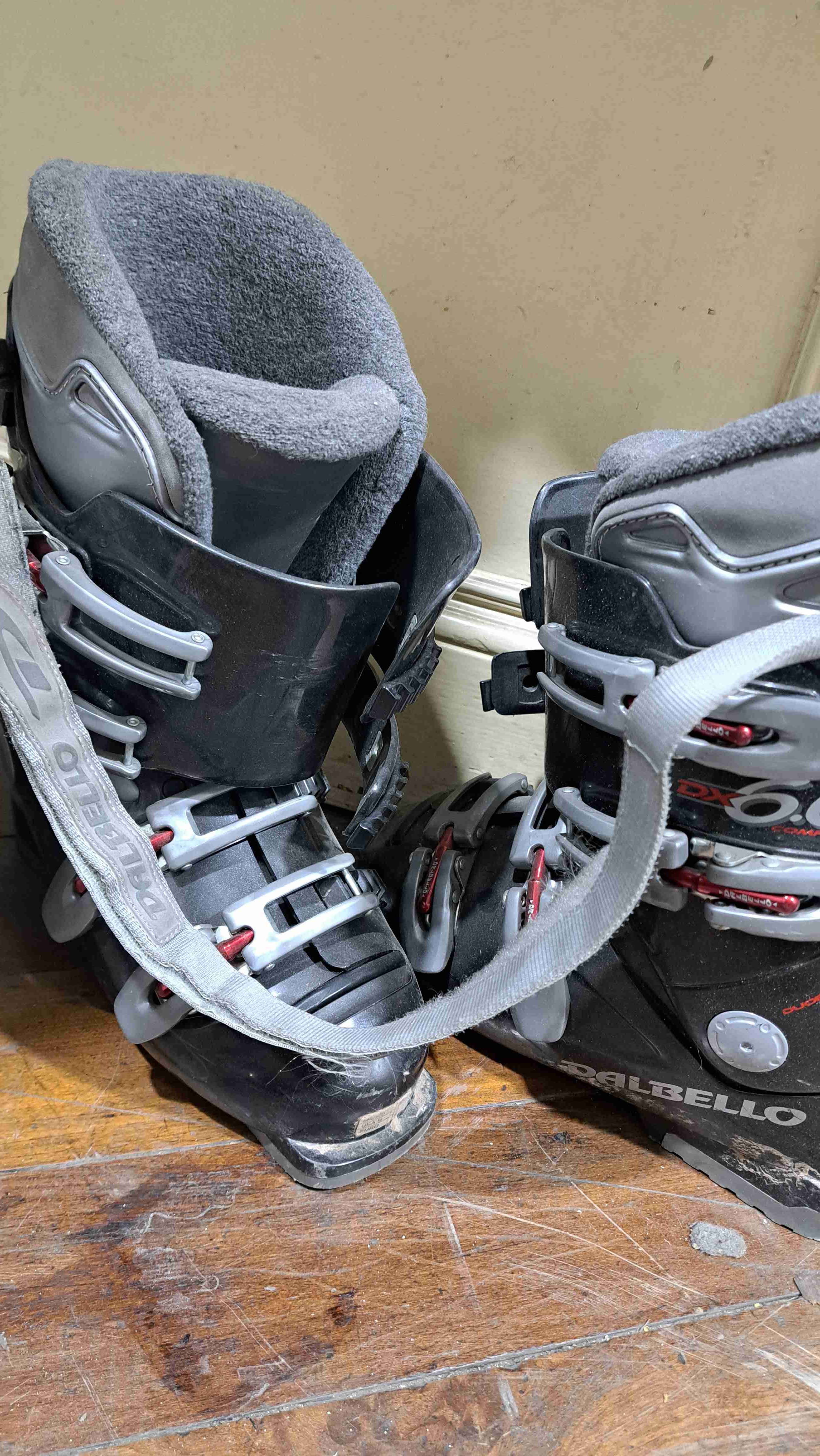 Bota de esquí gris unisex - miniatura 4